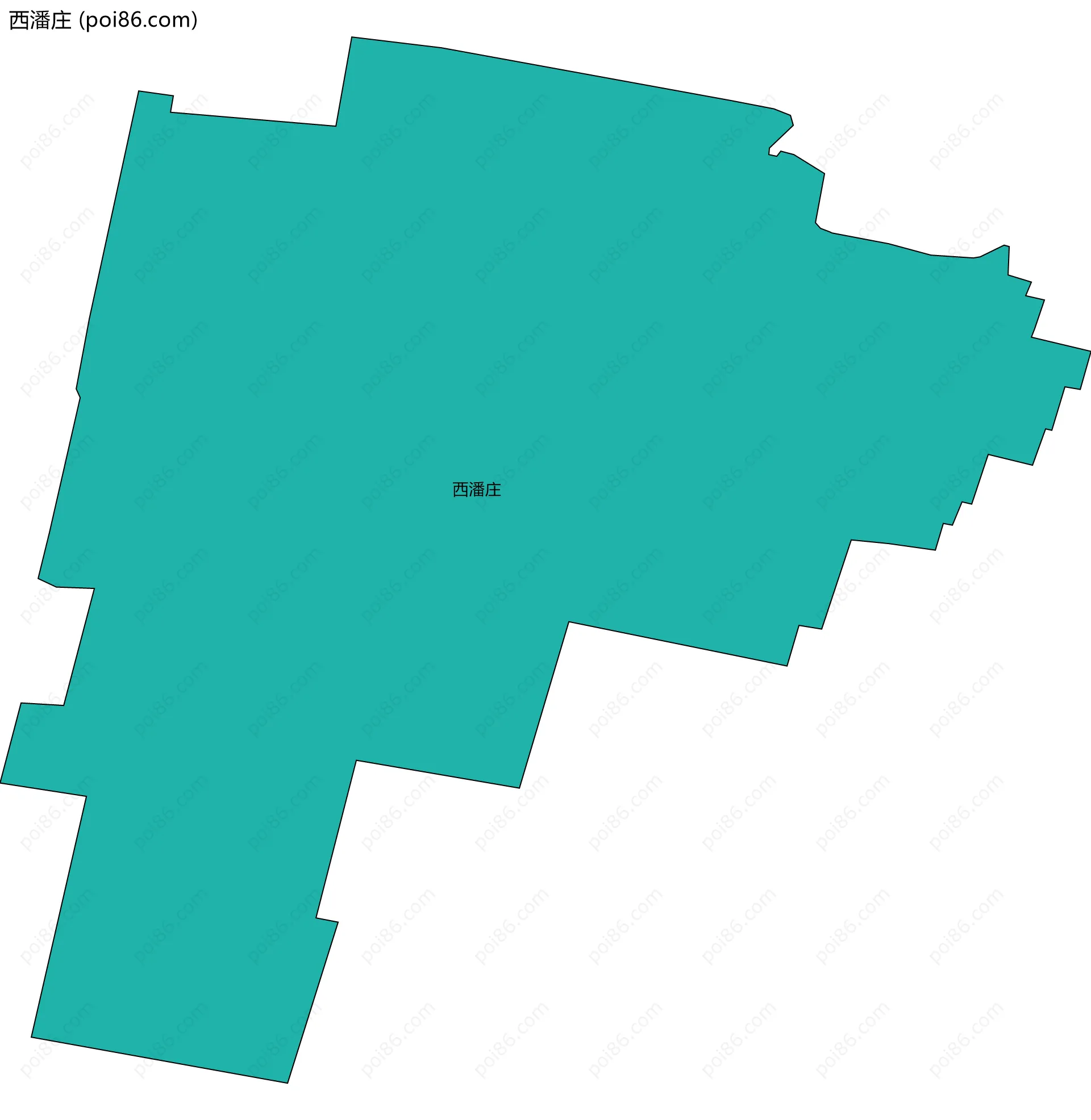 西潘庄边界地图