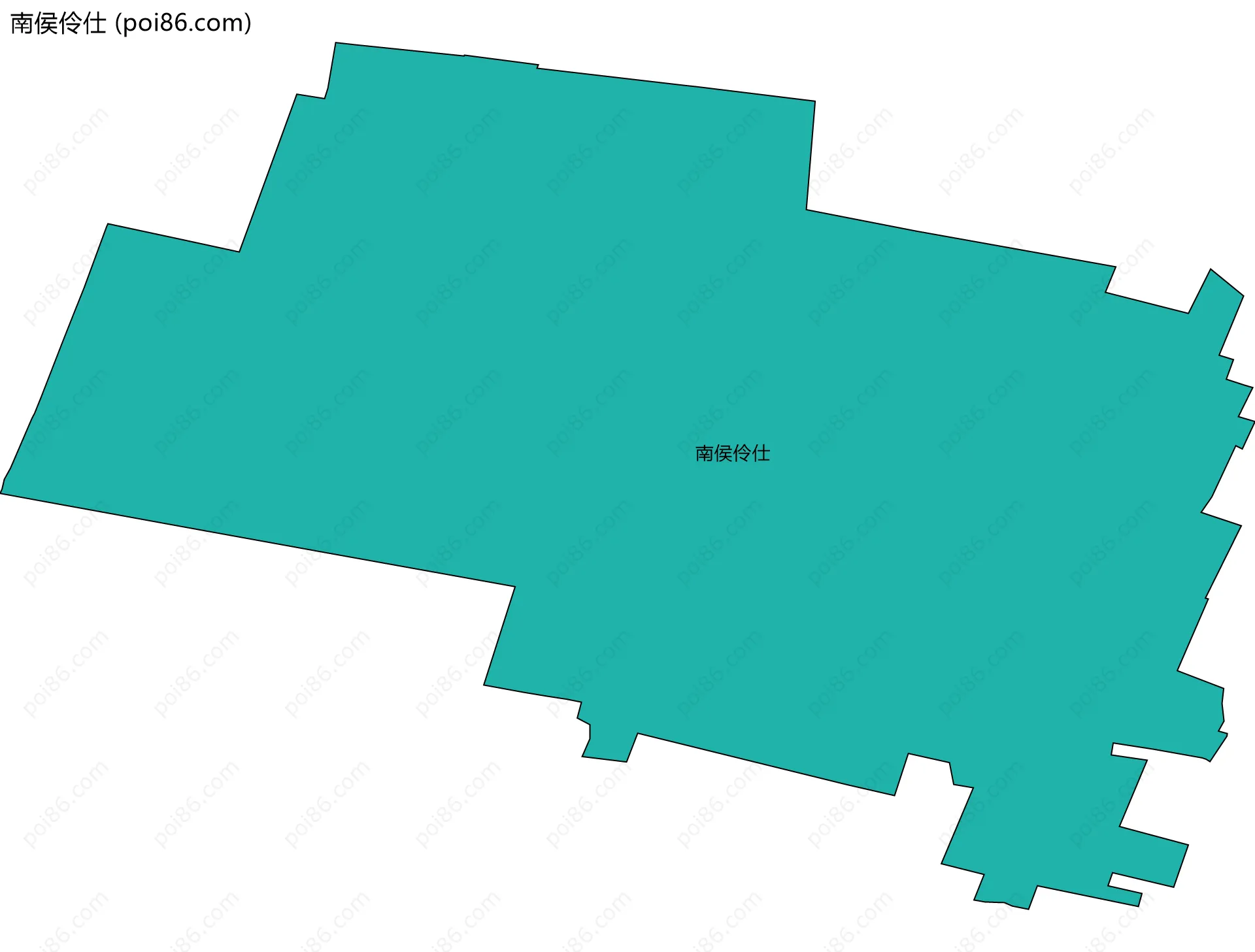 南侯伶仕边界地图