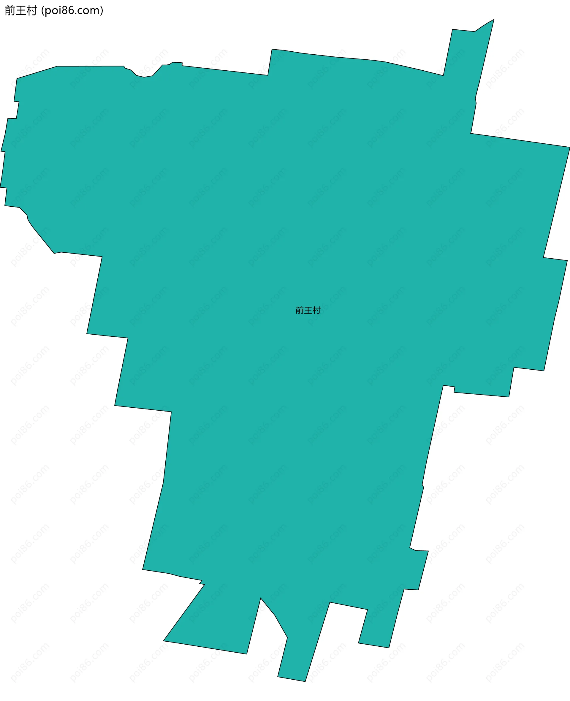 前王村边界地图