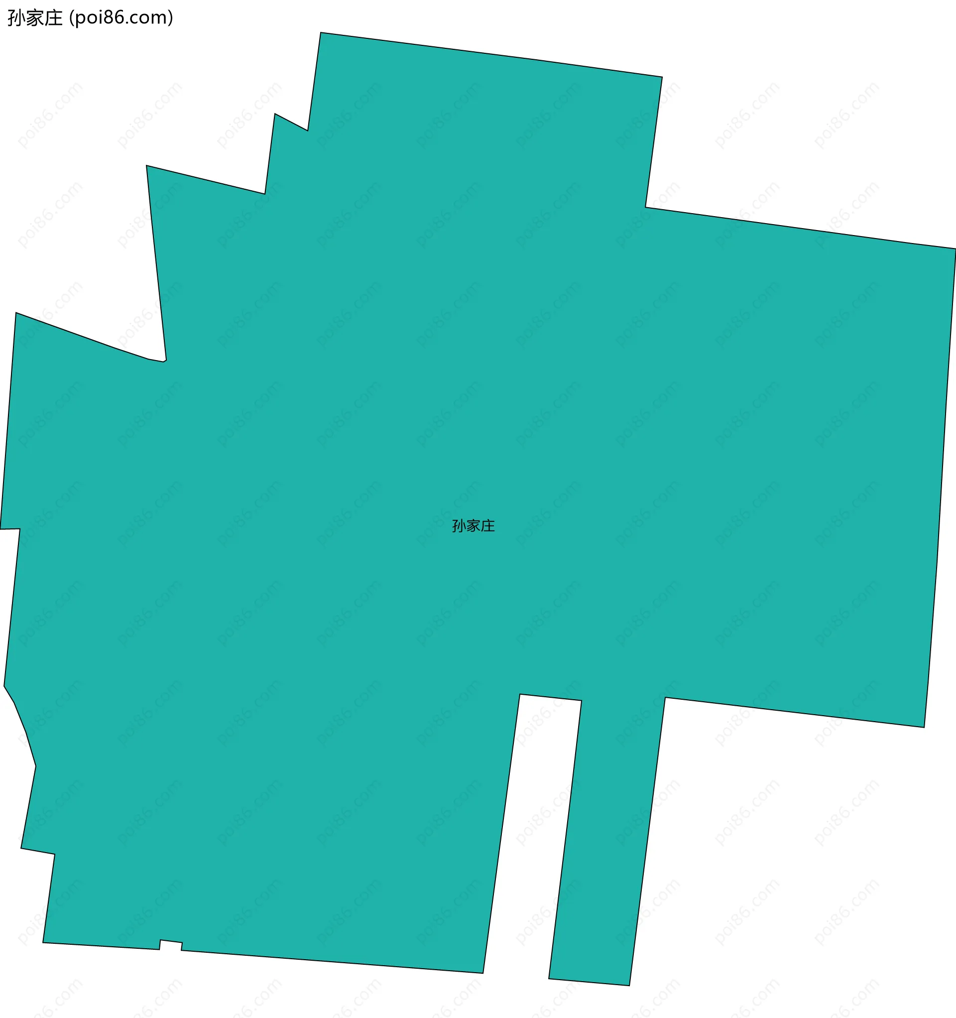孙家庄边界地图