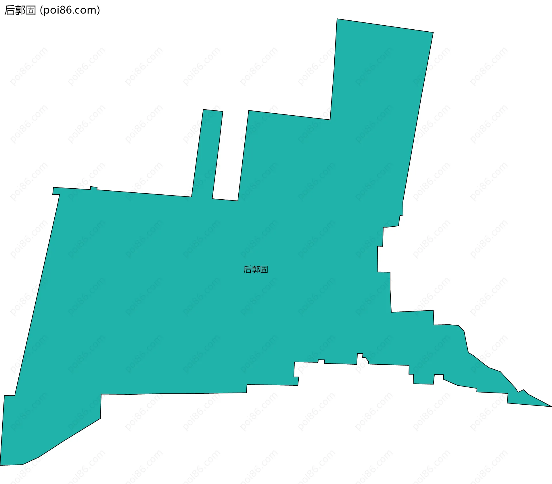 后郭固边界地图