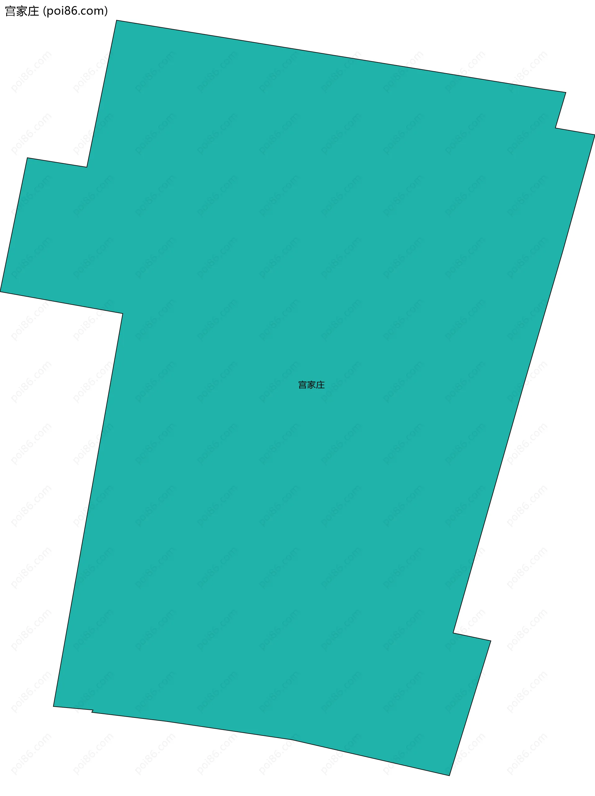 宫家庄边界地图