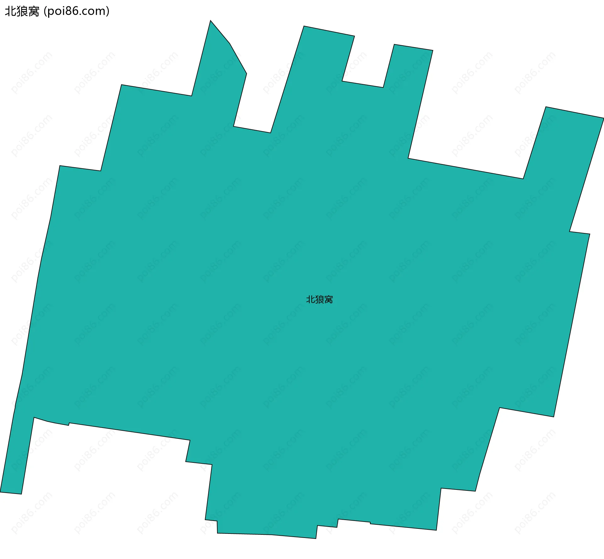 北狼窝边界地图