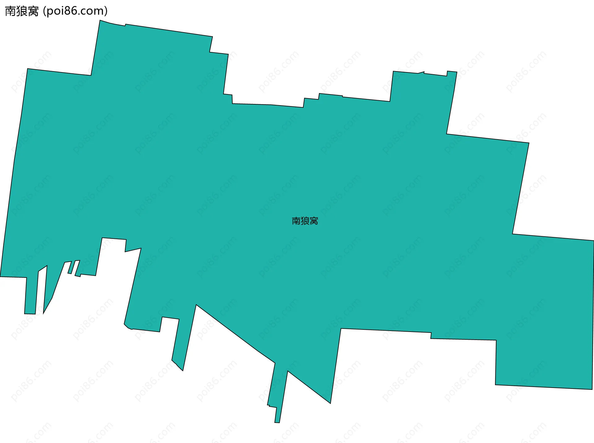 南狼窝边界地图