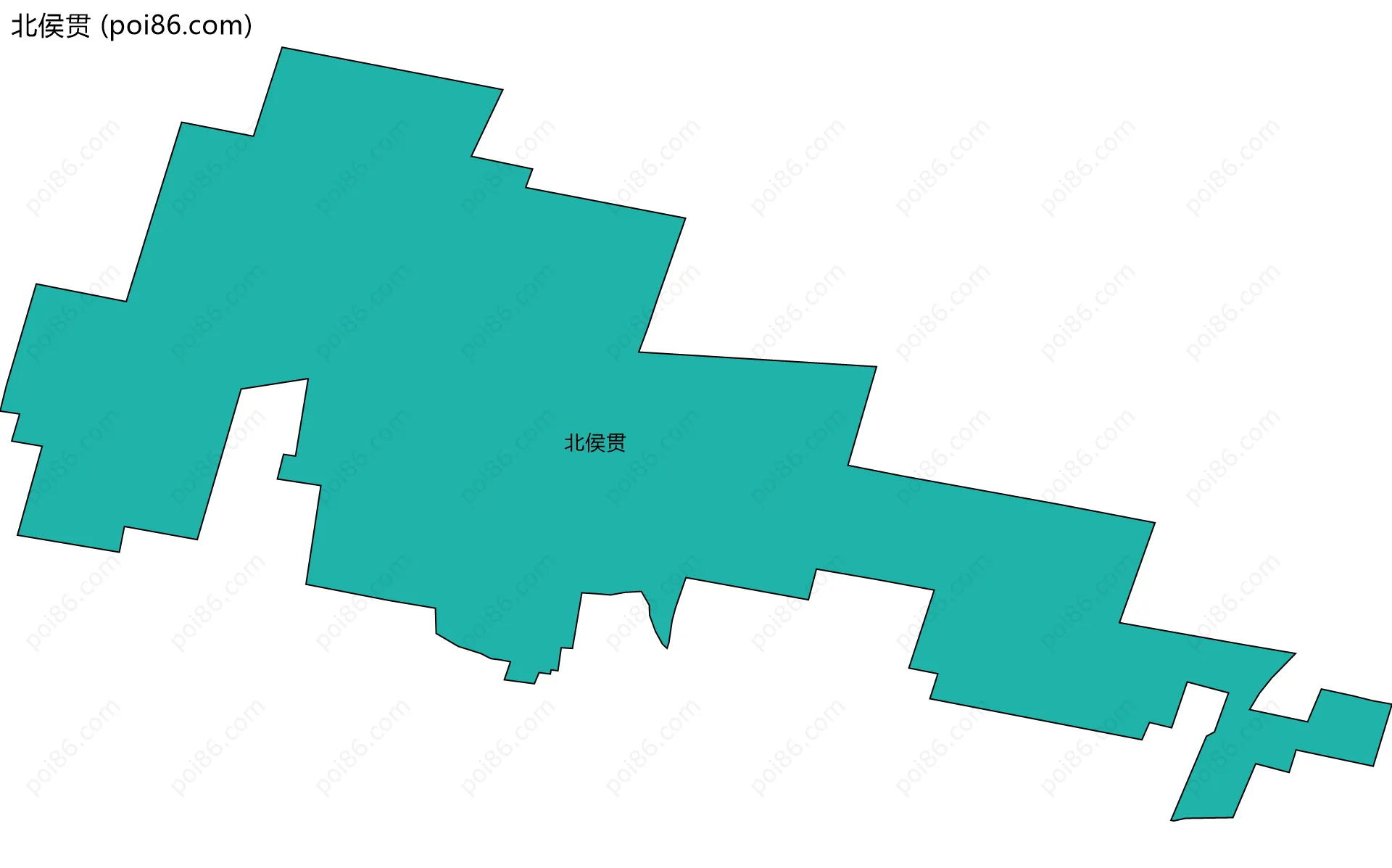 北侯贯边界地图