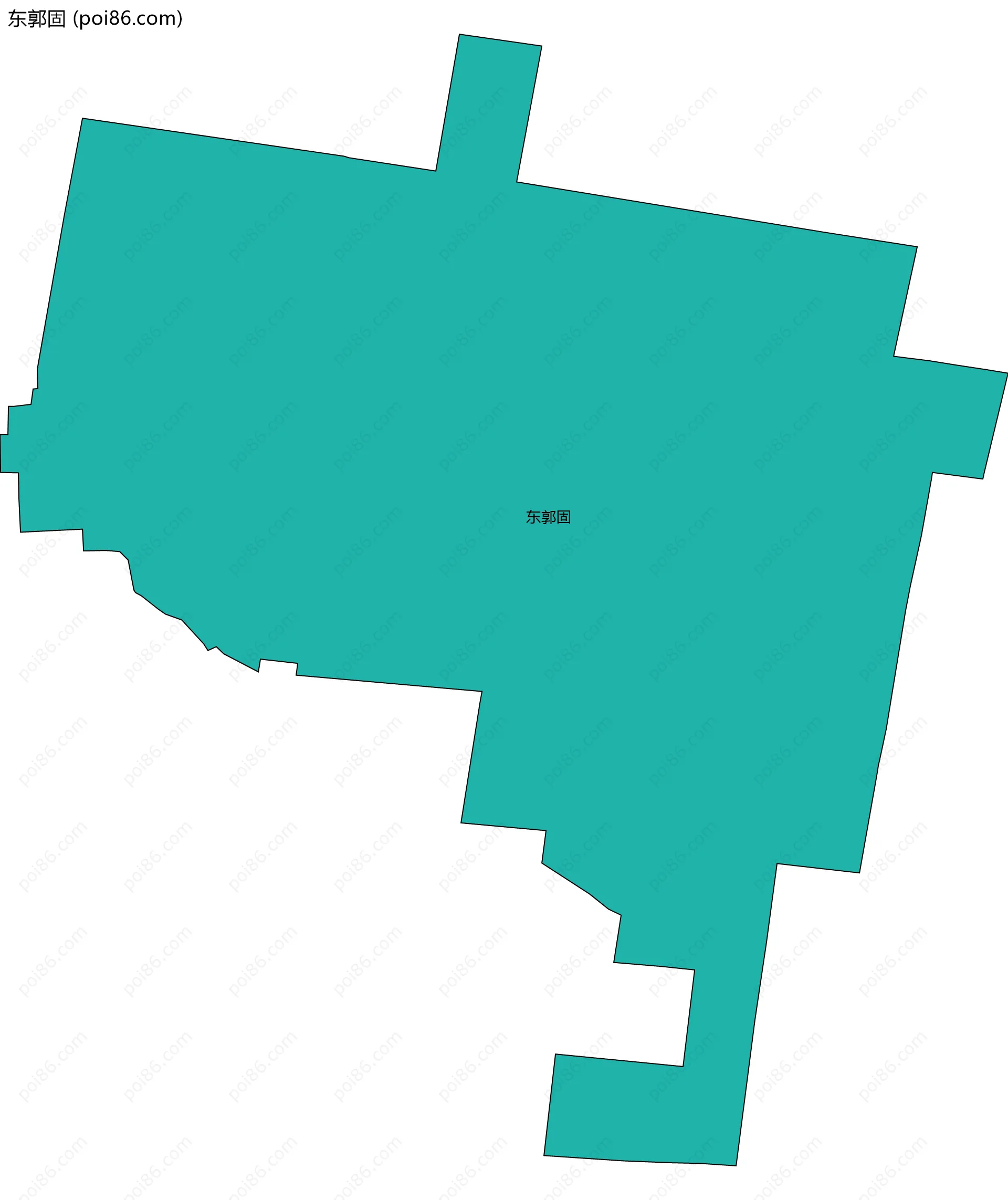 东郭固边界地图