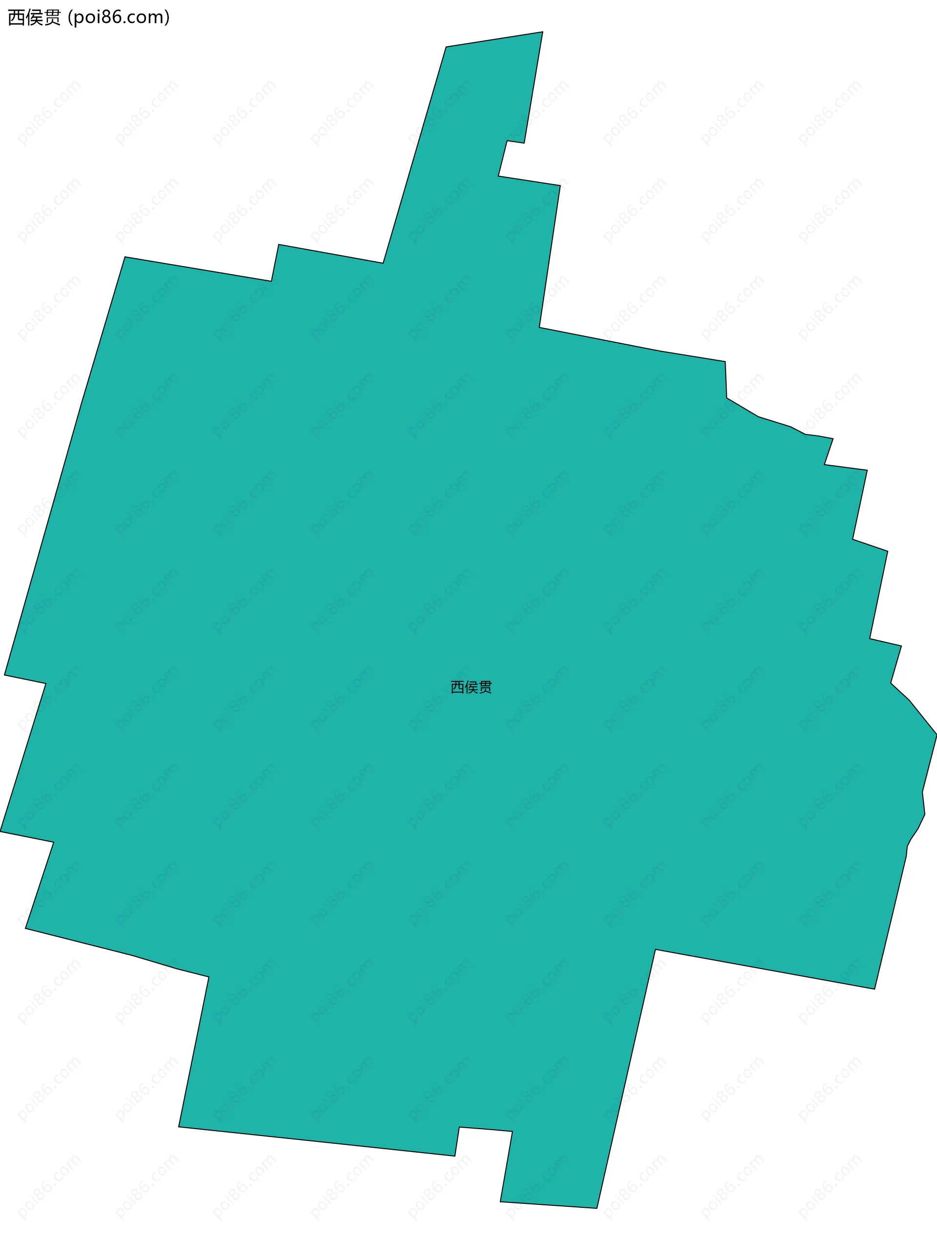 西侯贯边界地图