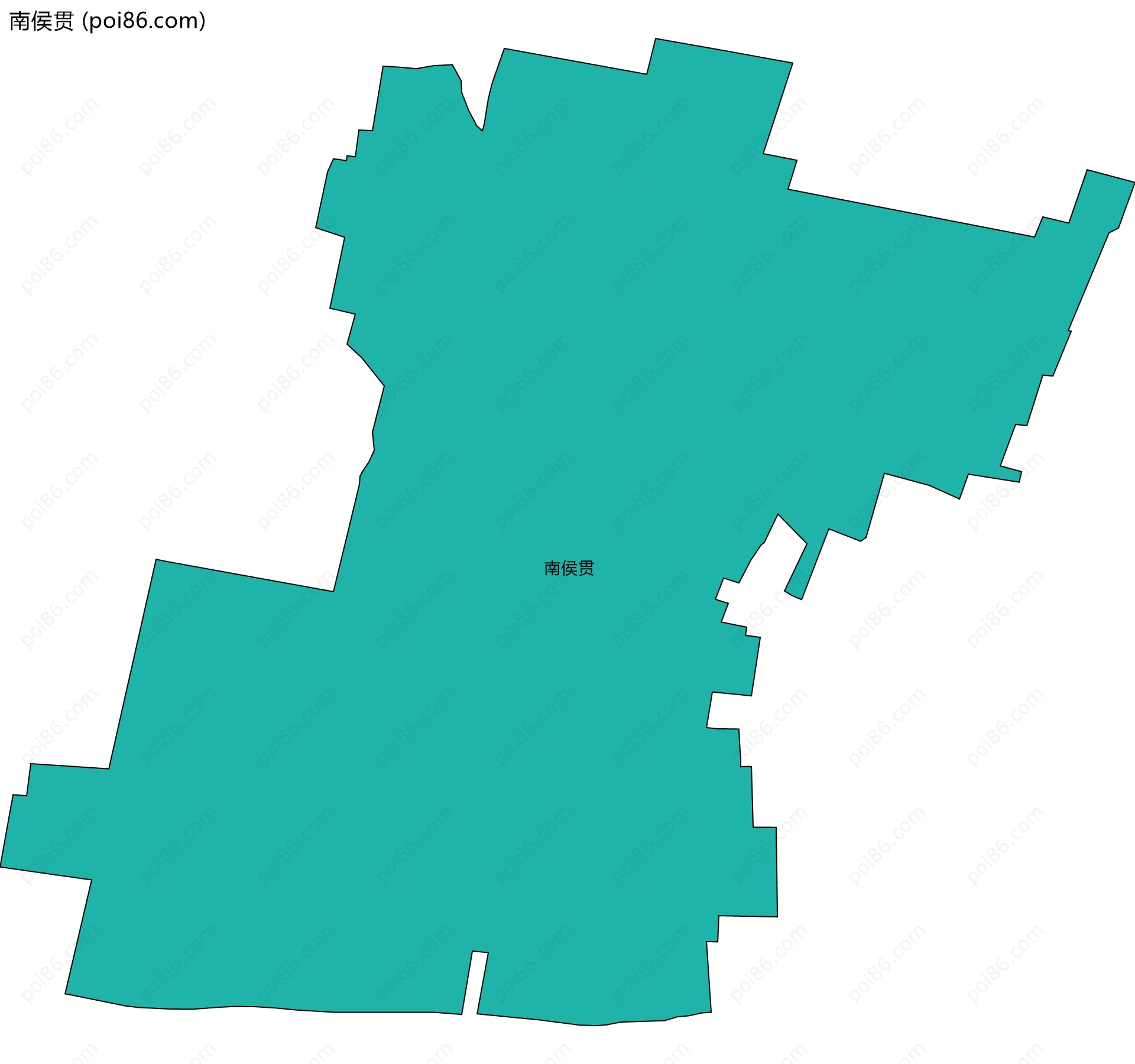 南侯贯边界地图