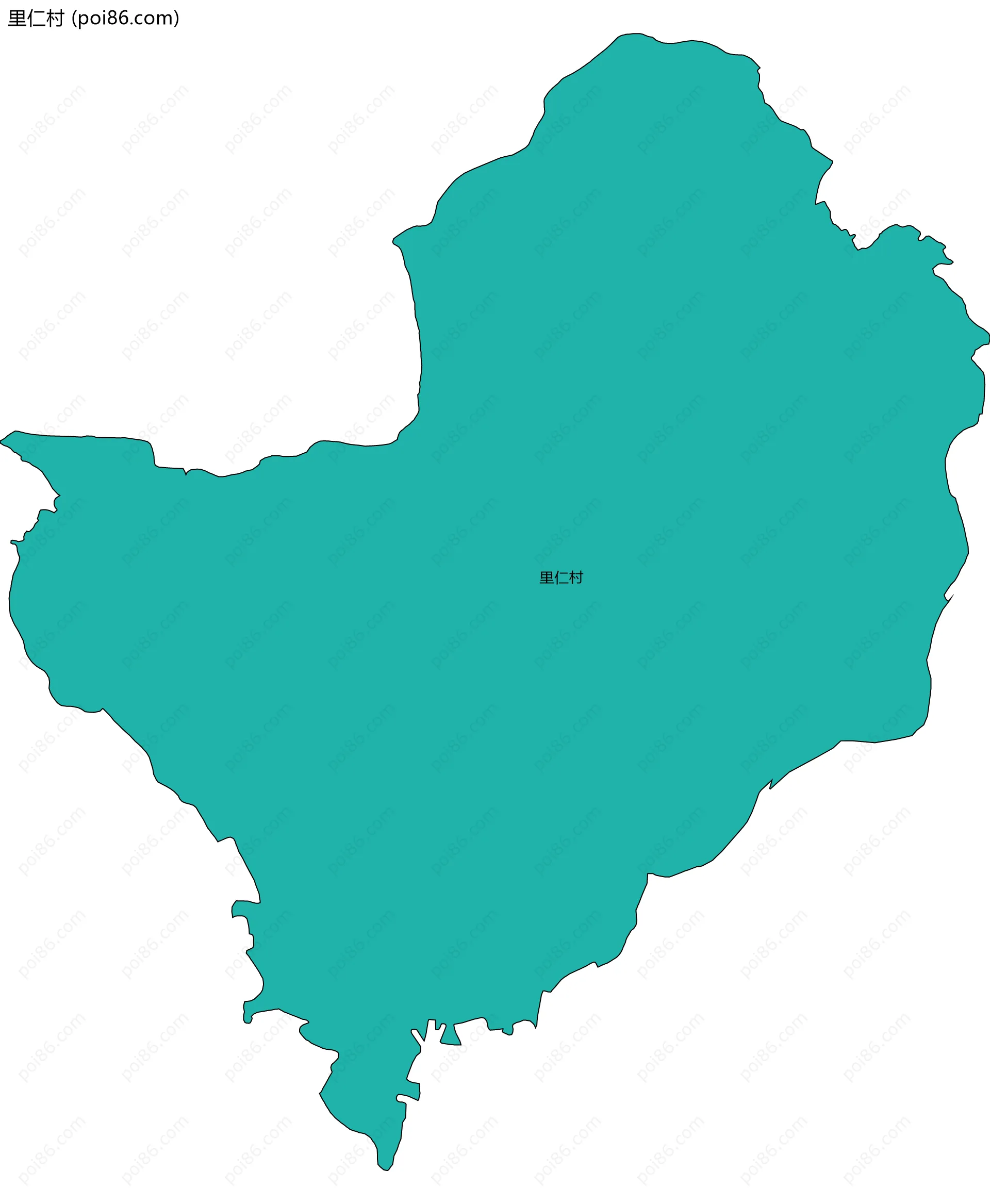 里仁村边界地图