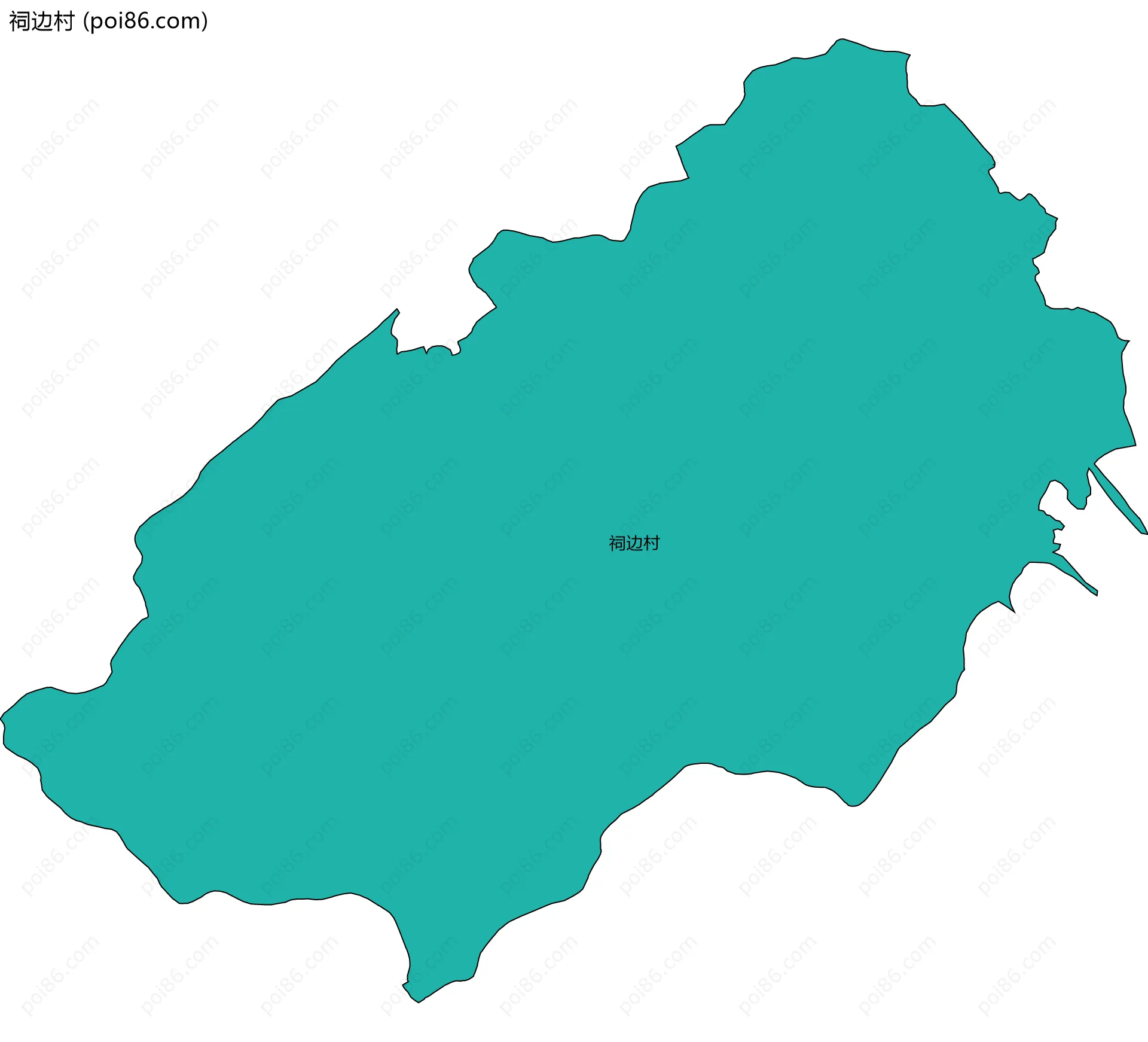 祠边村边界地图