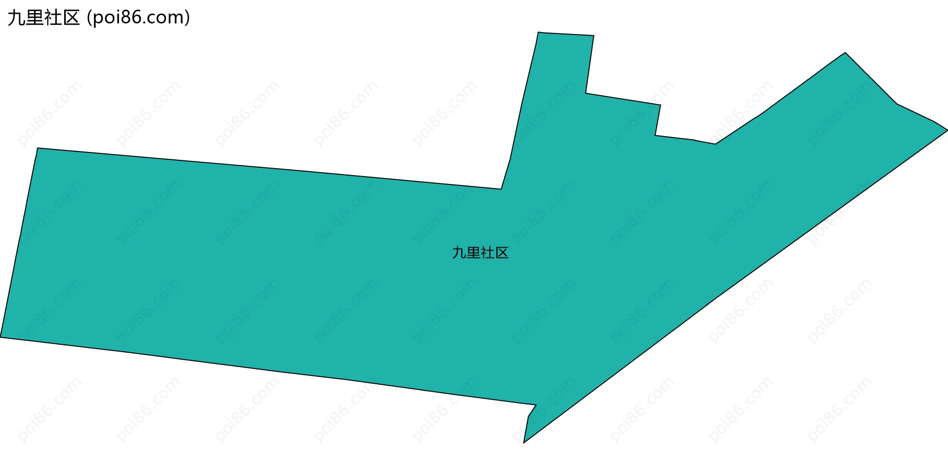 九里社区边界地图