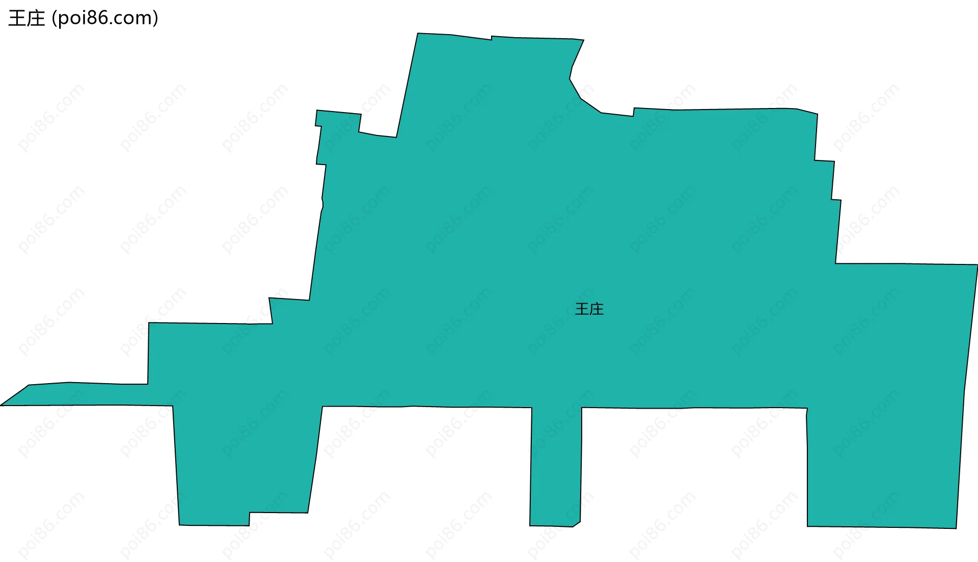 王庄边界地图