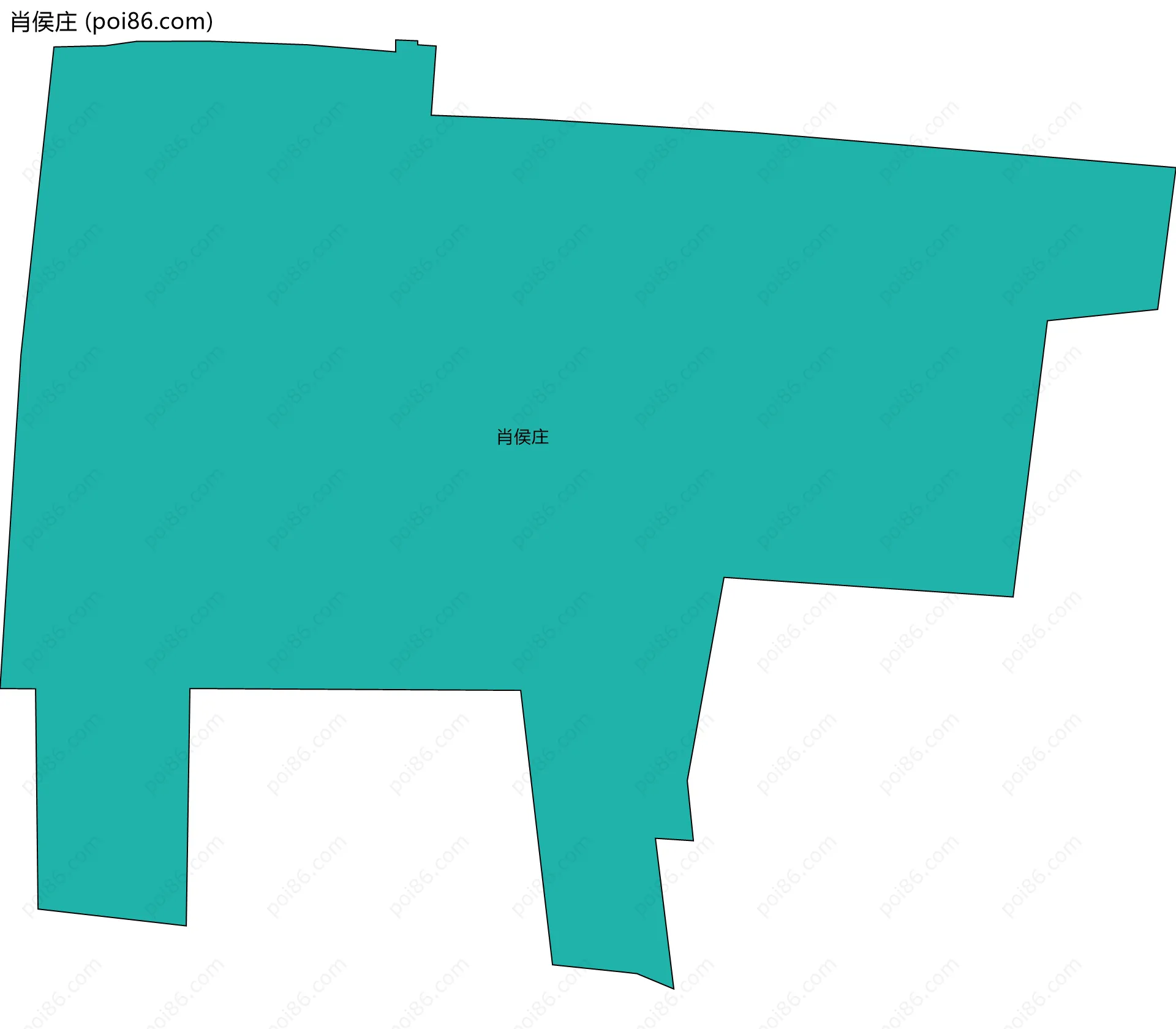 肖侯庄边界地图