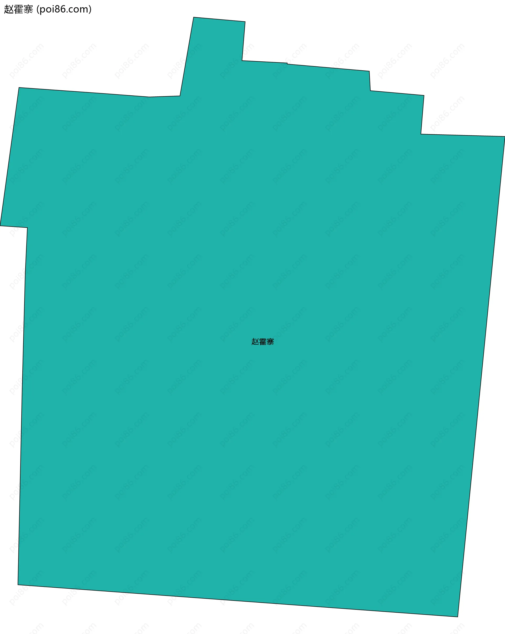 赵霍寨边界地图