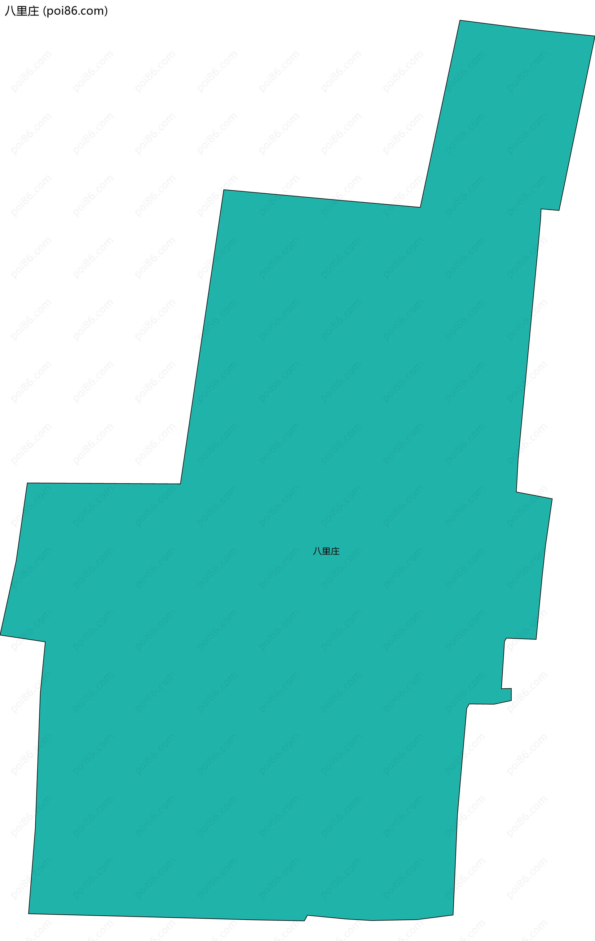 八里庄边界地图