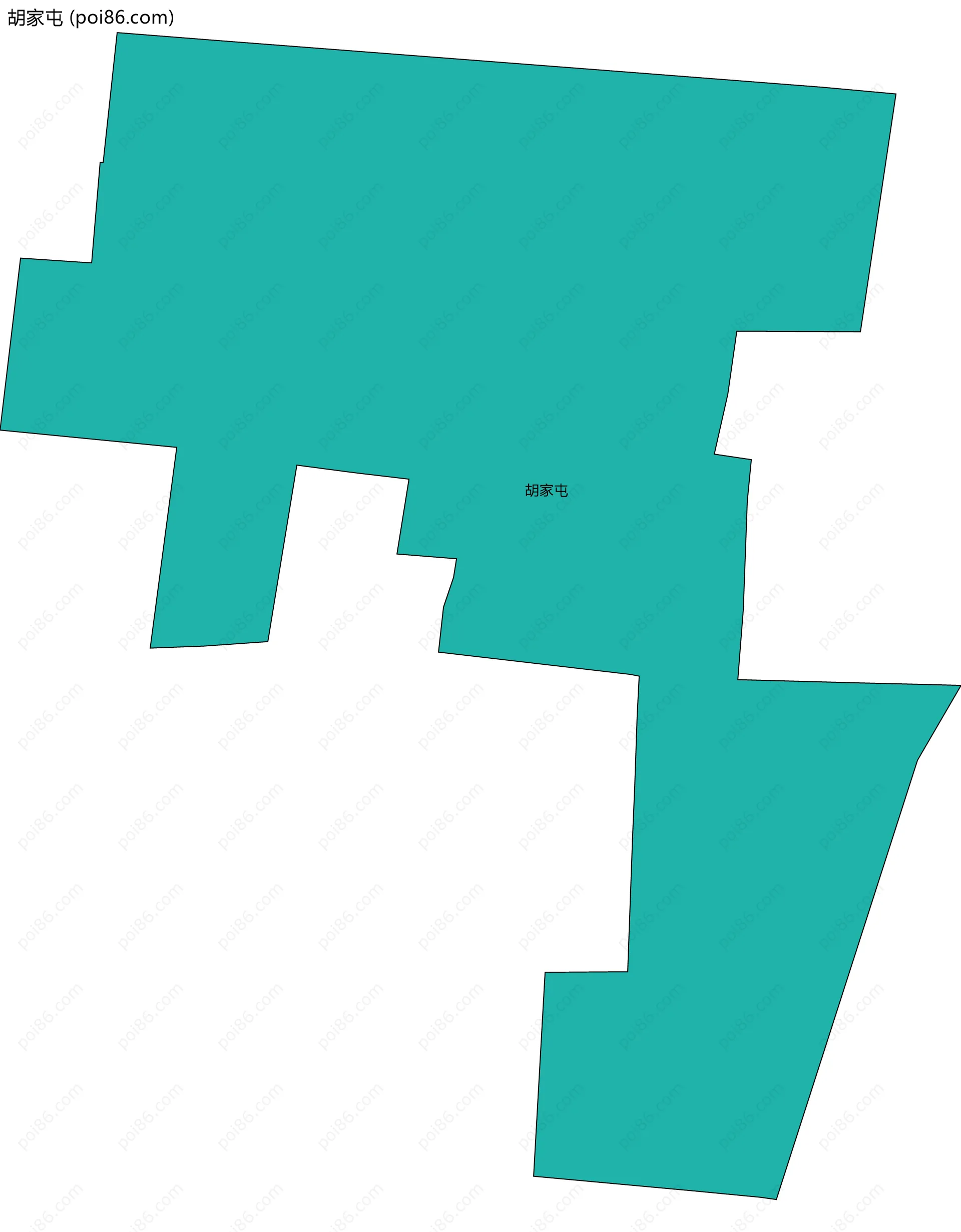 胡家屯边界地图