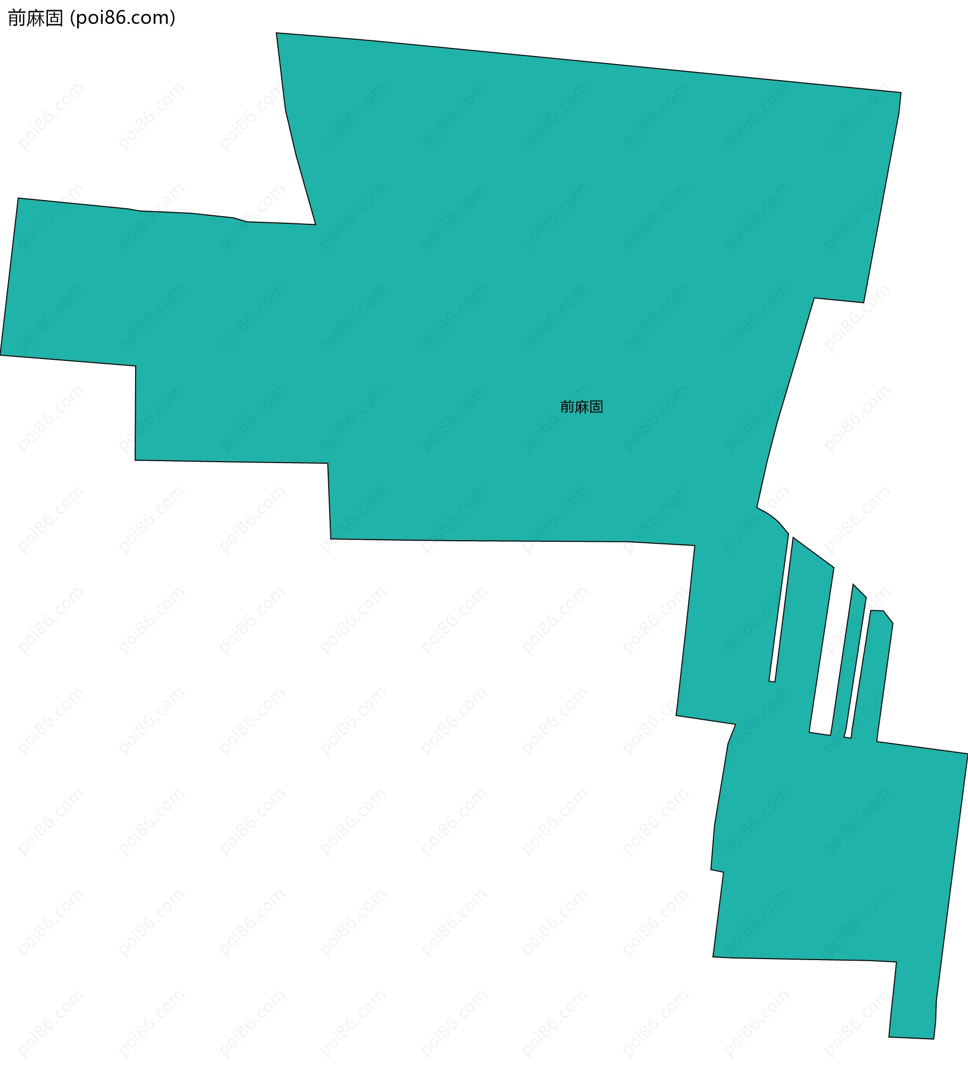 前麻固边界地图