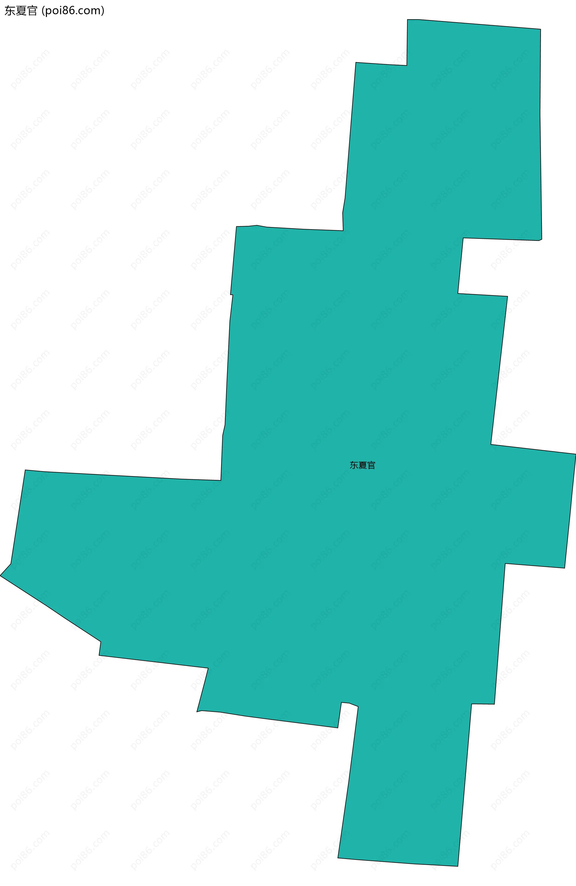 东夏官边界地图