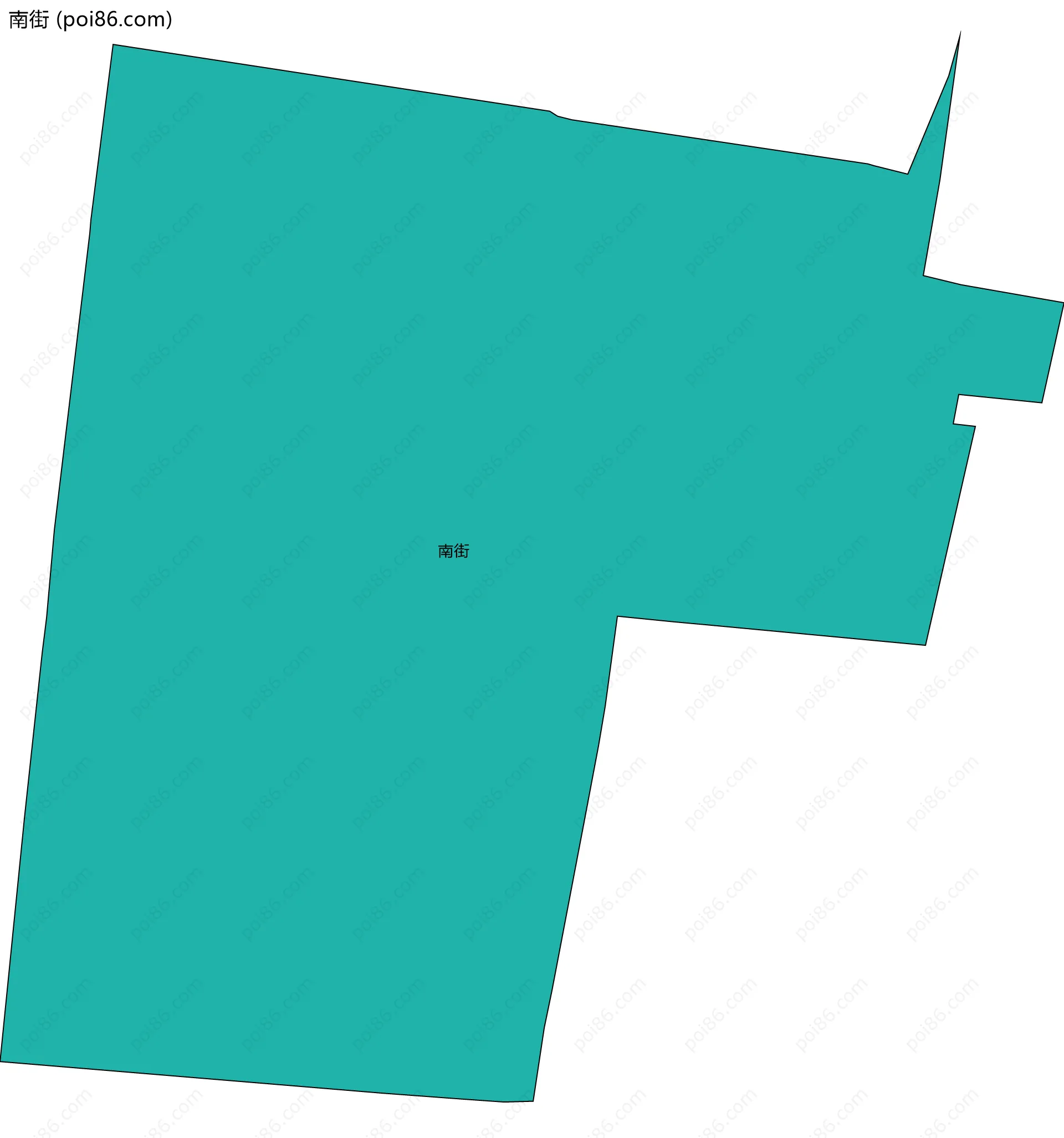 南街边界地图