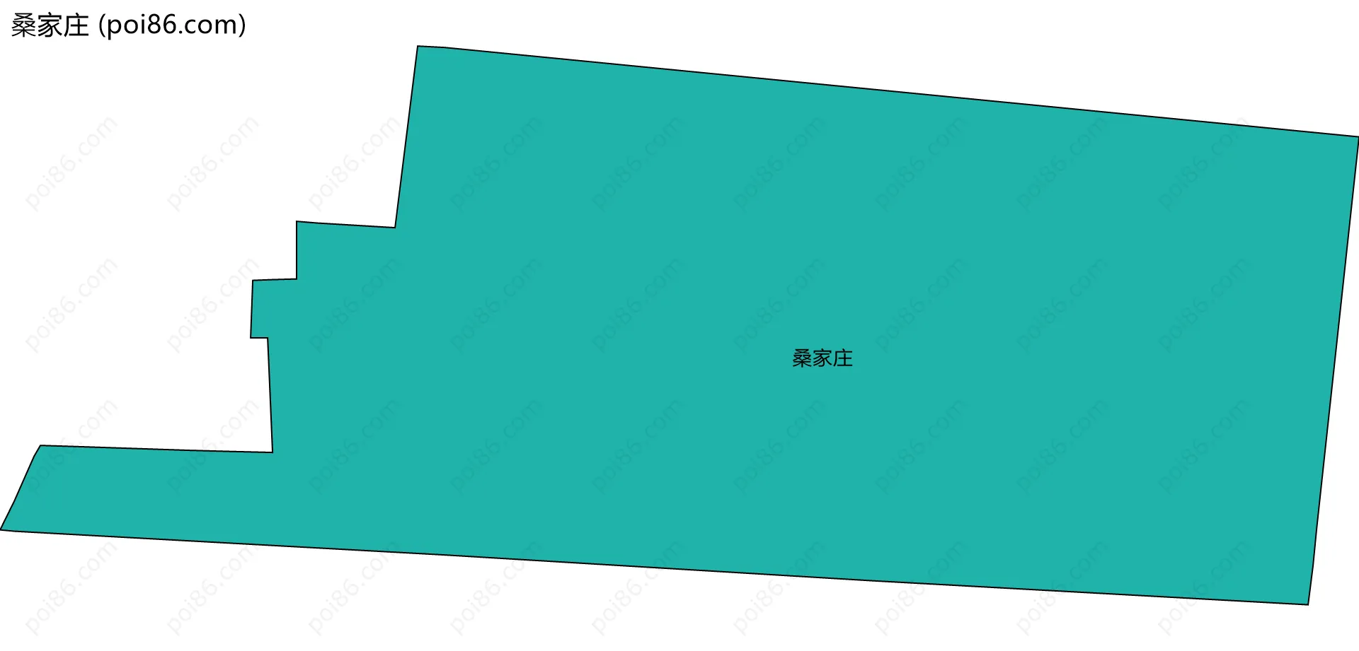 桑家庄边界地图