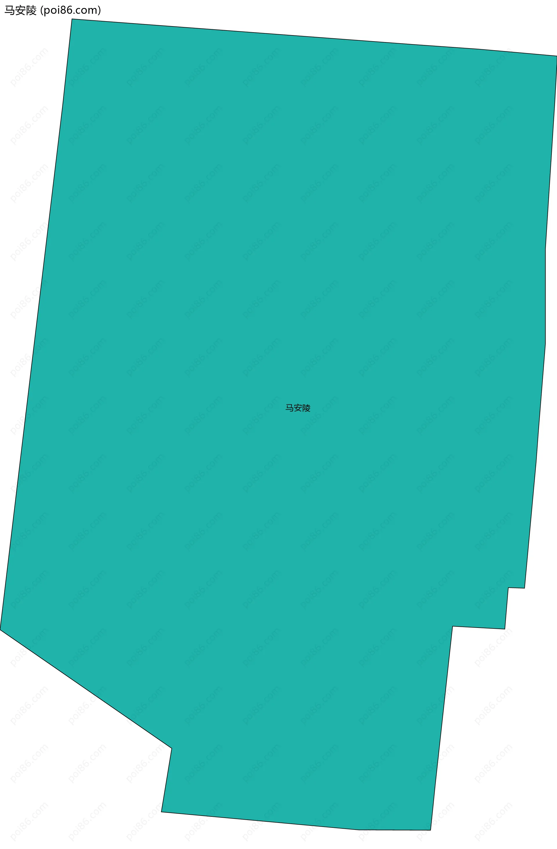 马安陵边界地图