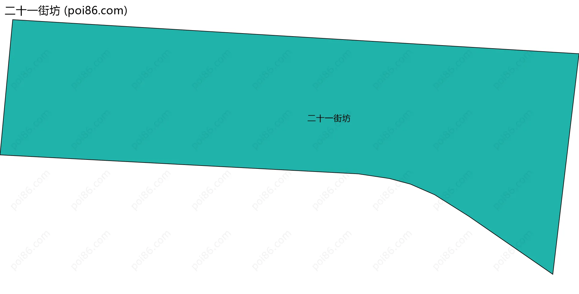 二十一街坊边界地图