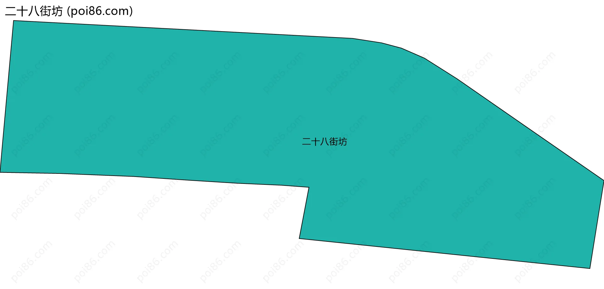 二十八街坊边界地图