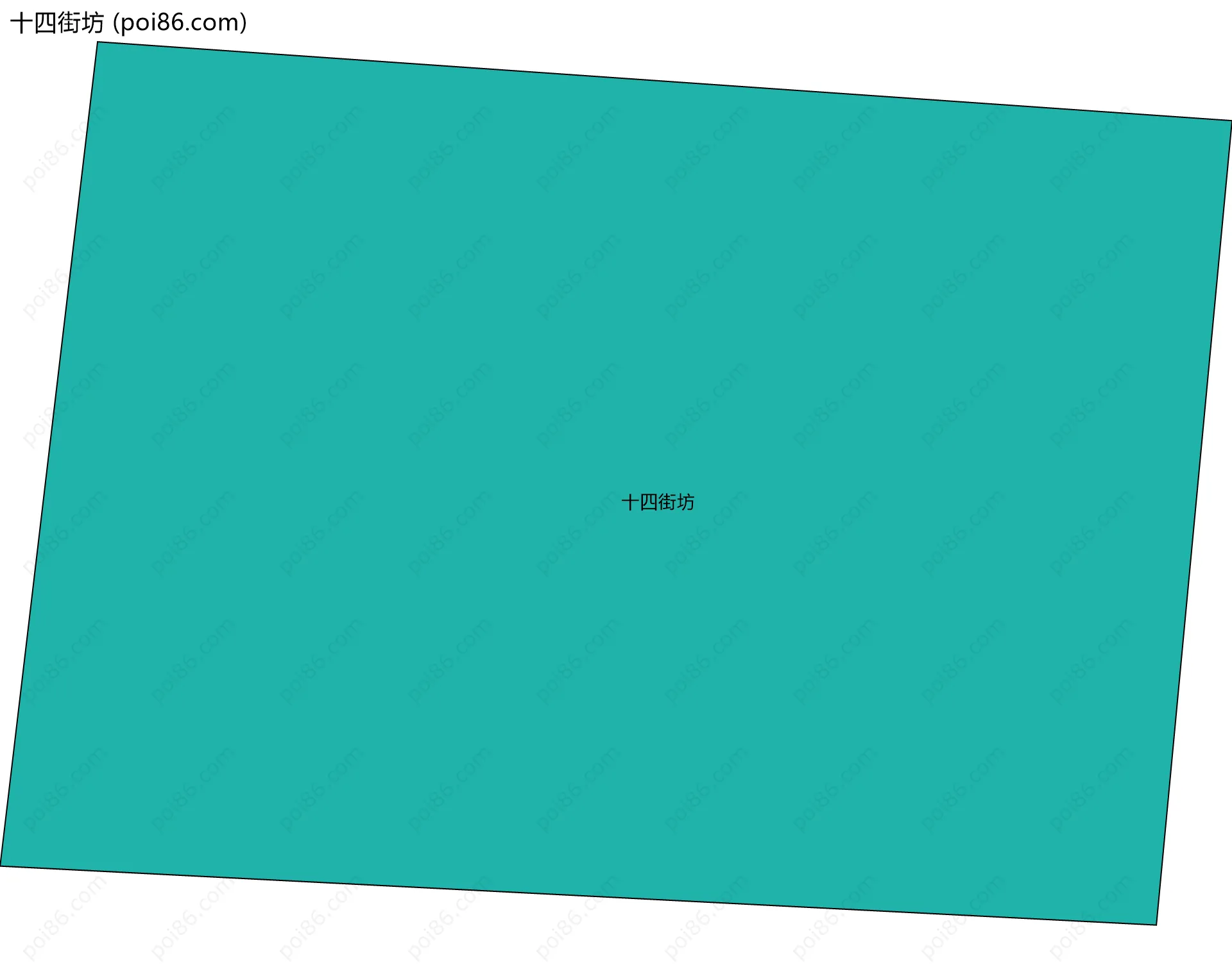 十四街坊边界地图