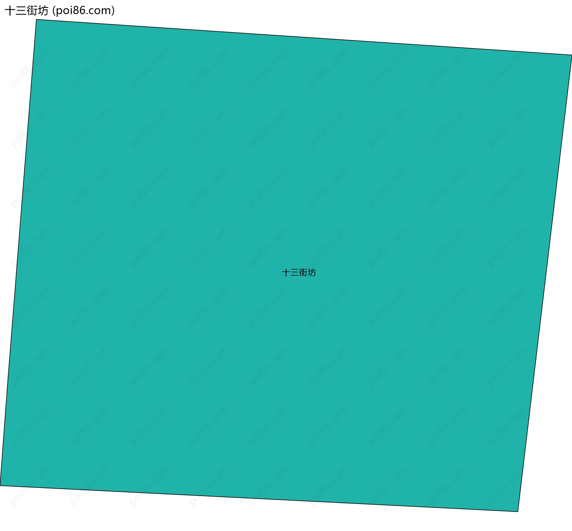 十三街坊边界地图