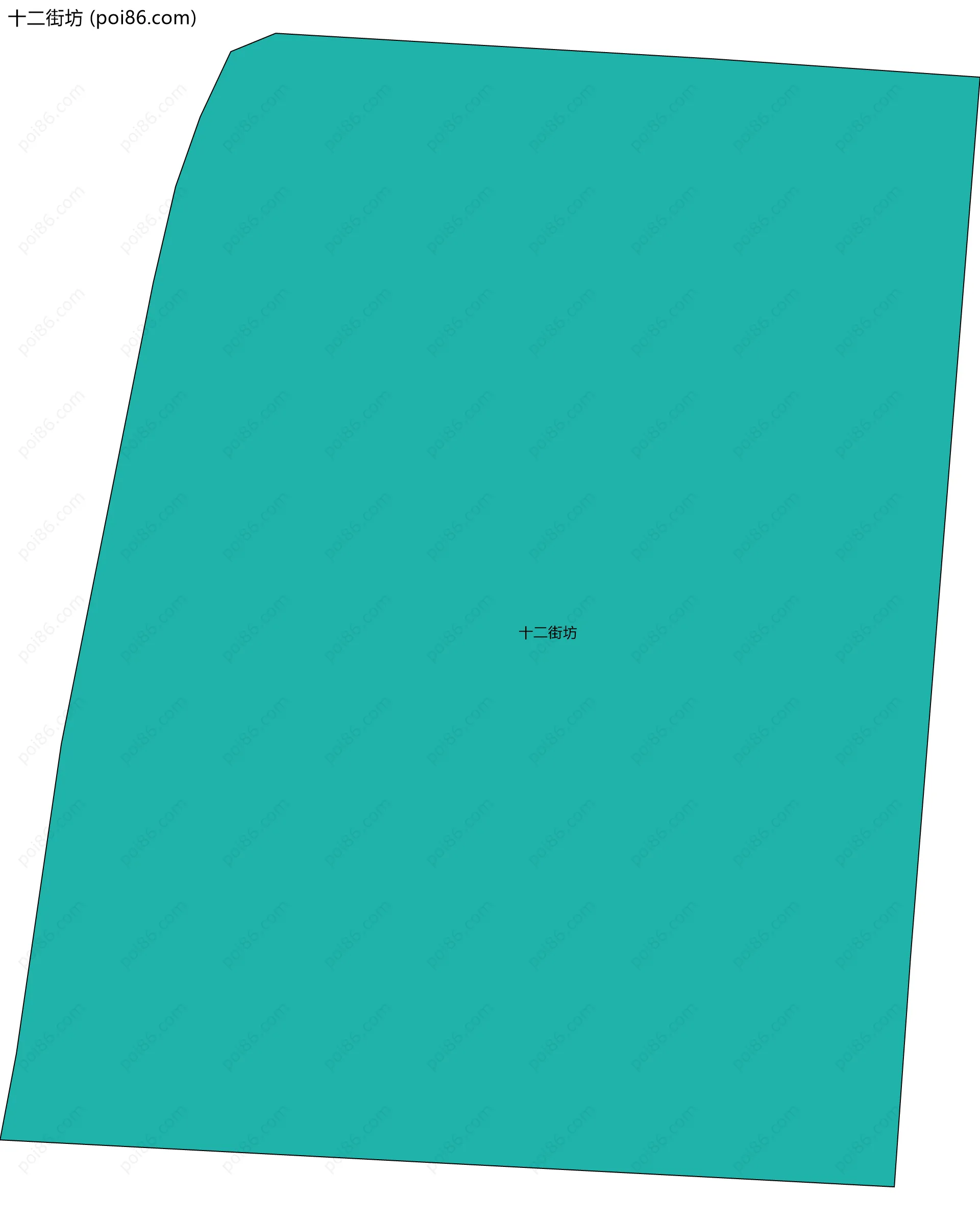 十二街坊边界地图