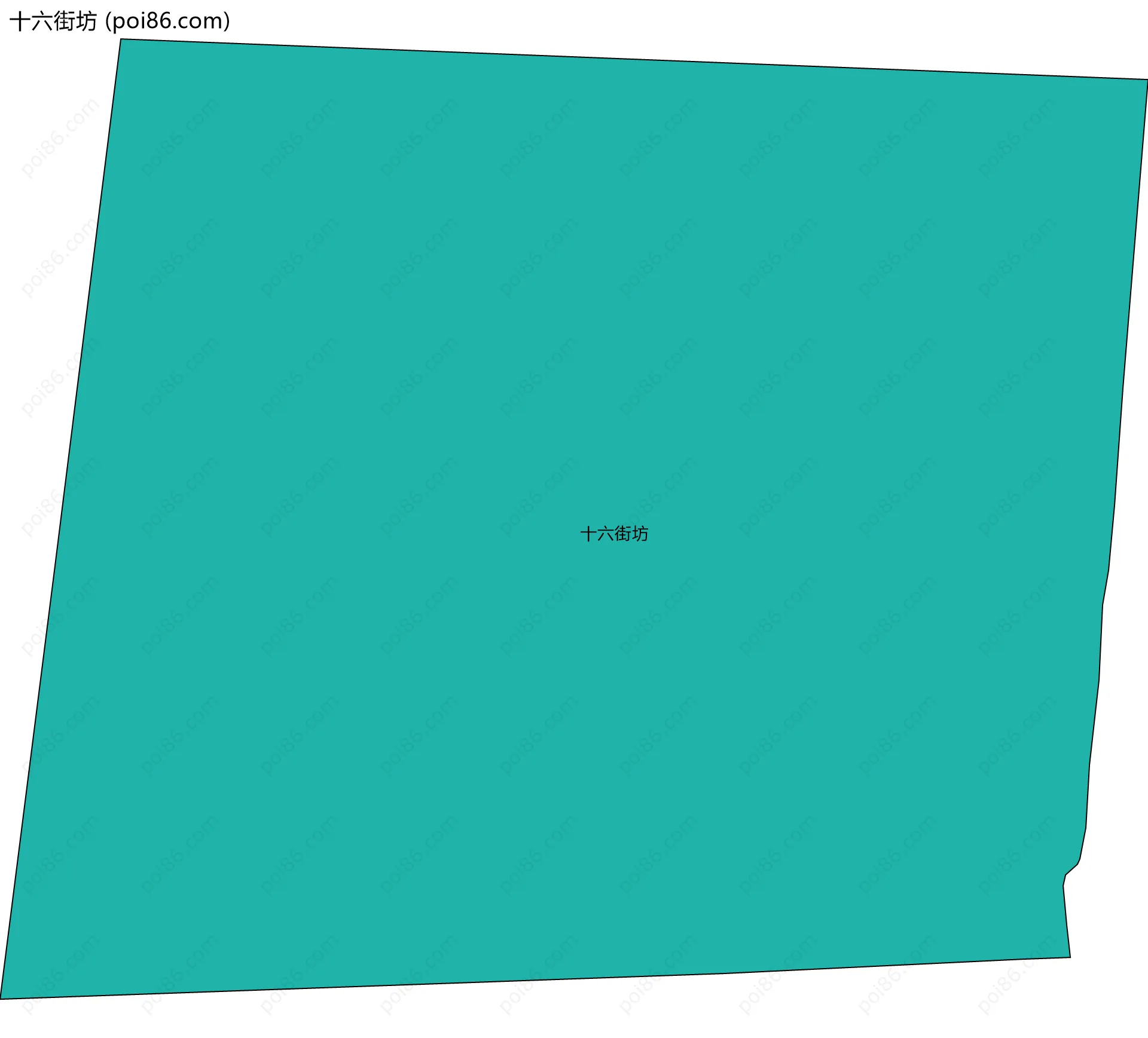 十六街坊边界地图