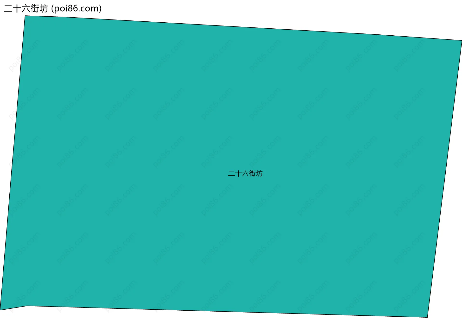 二十六街坊边界地图