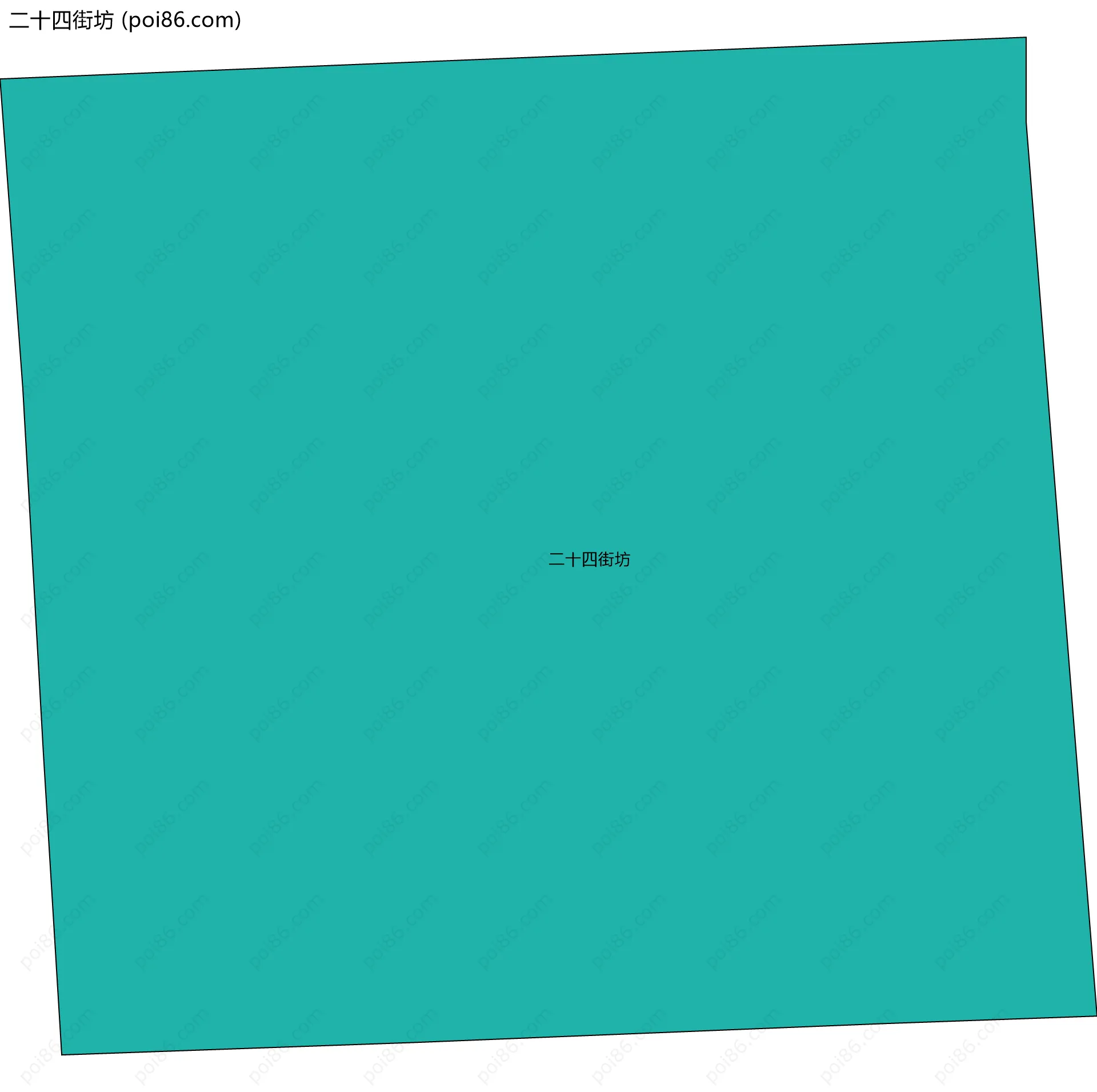 二十四街坊边界地图