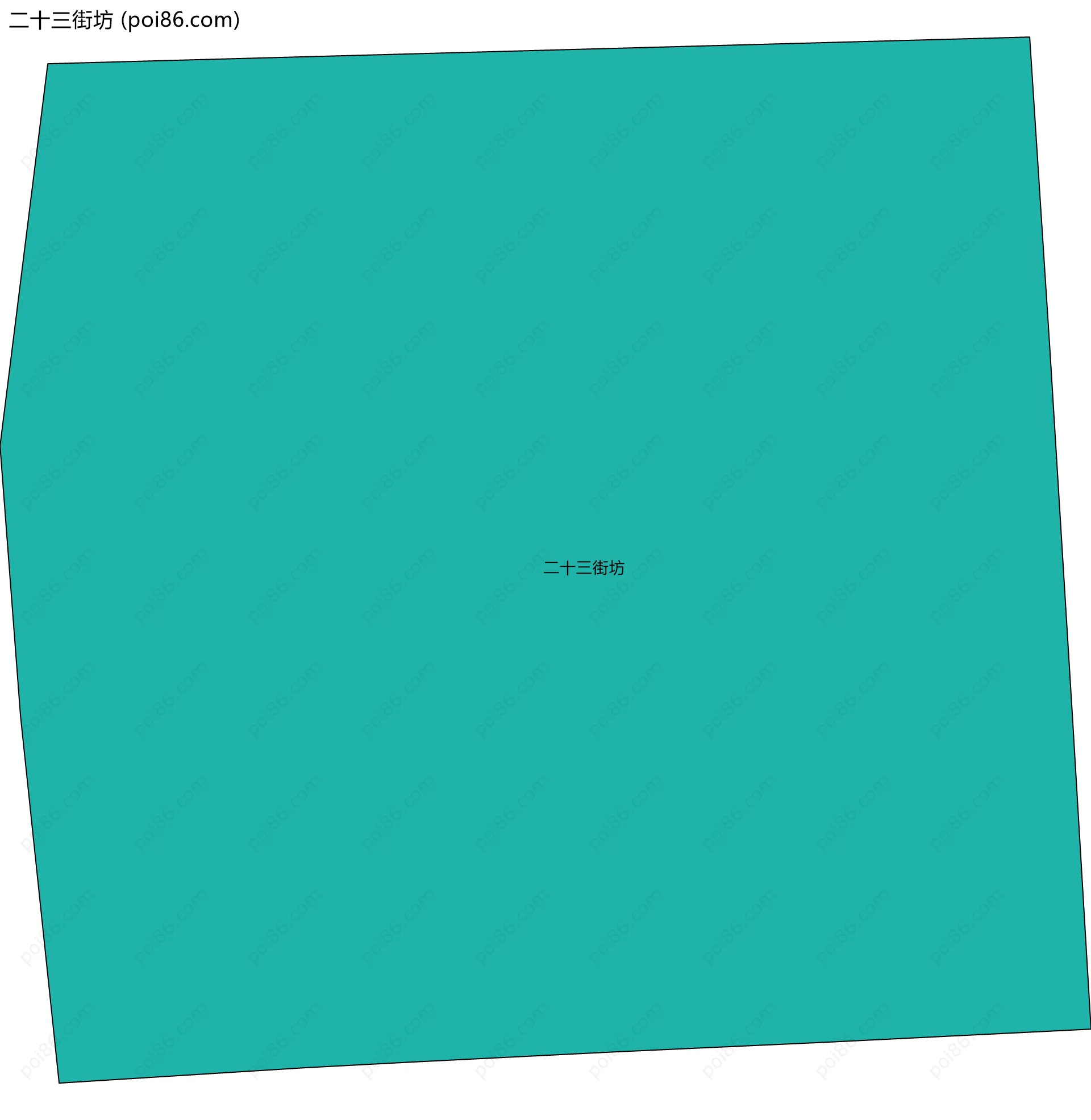 二十三街坊边界地图