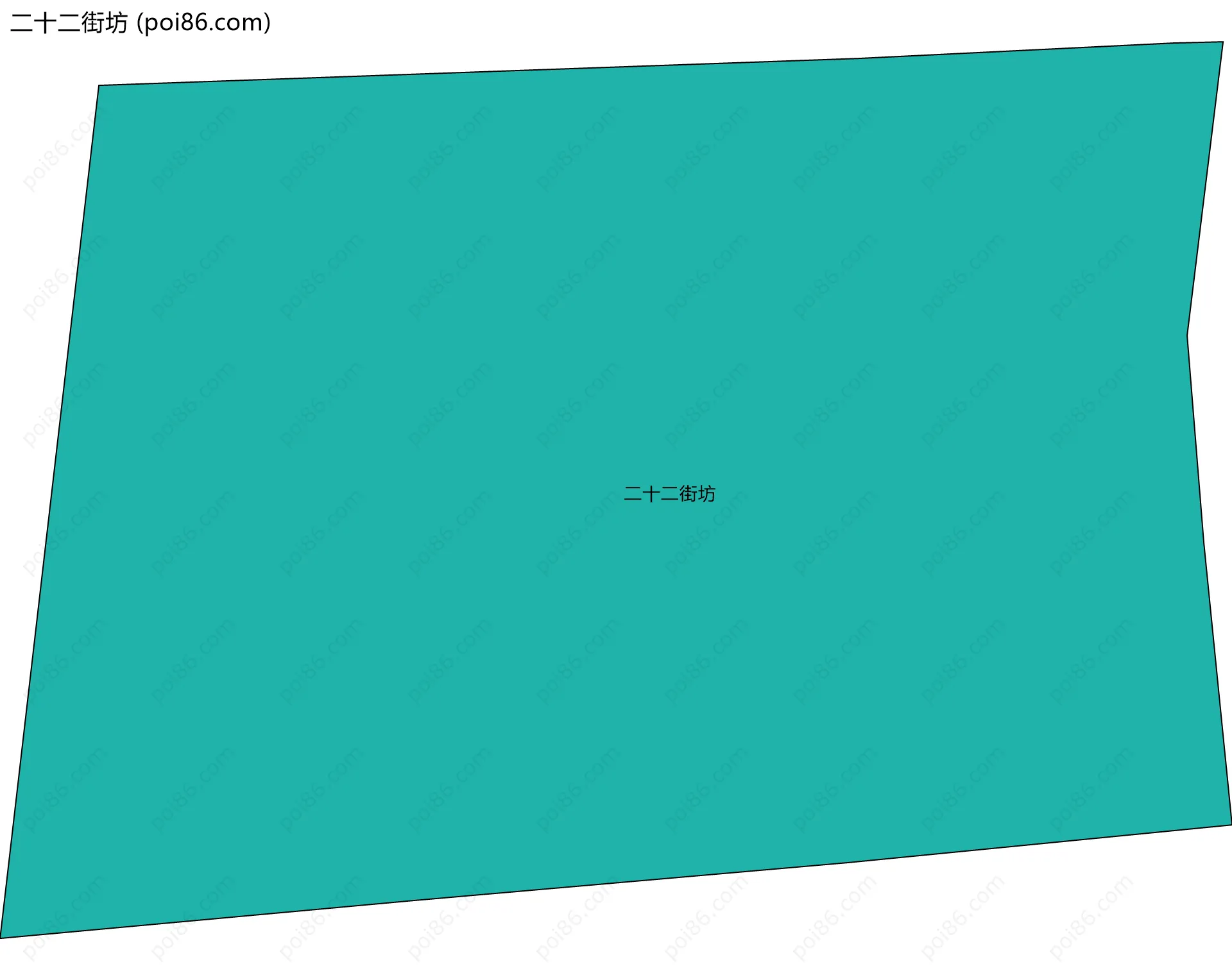二十二街坊边界地图