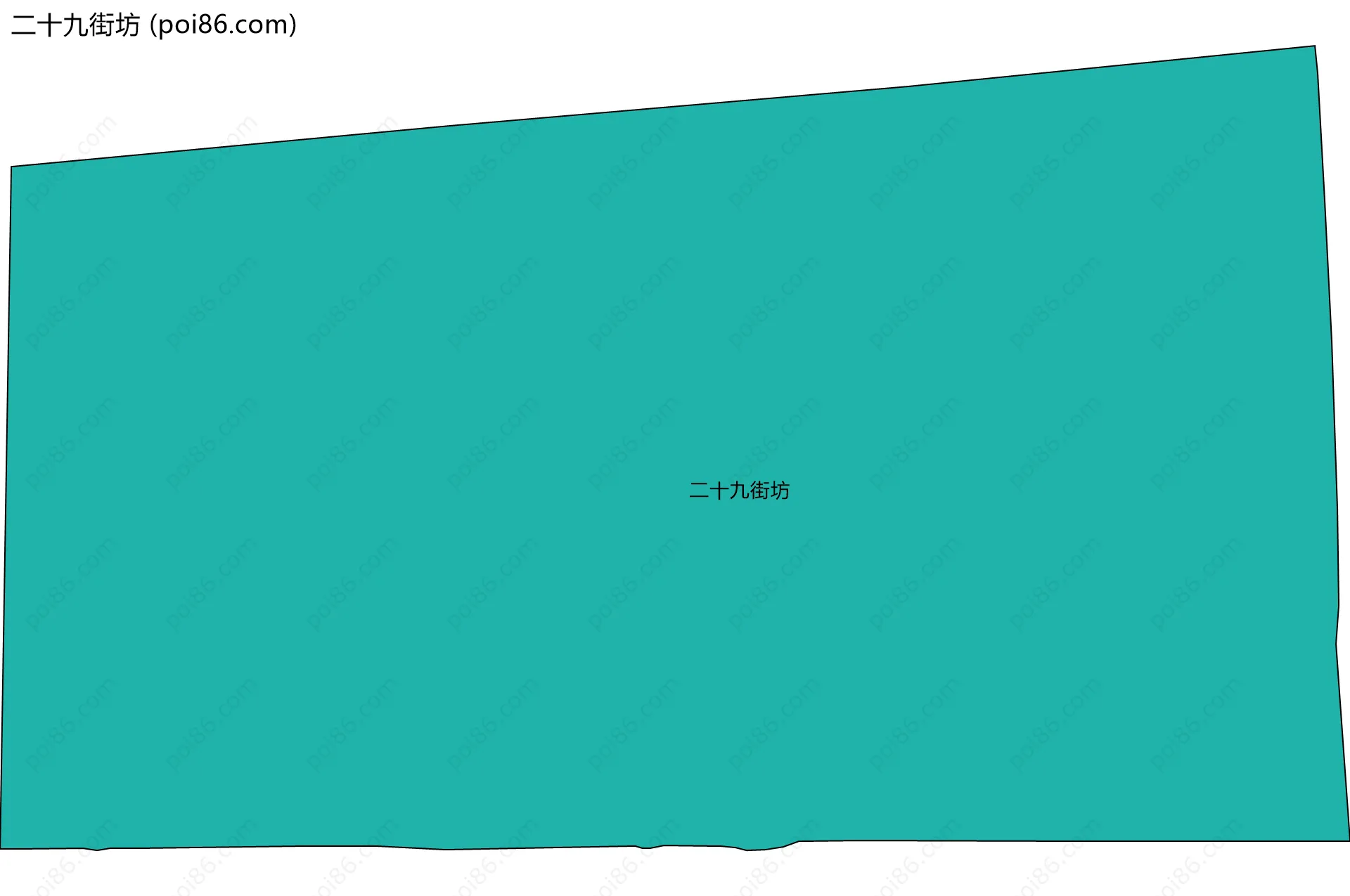 二十九街坊边界地图