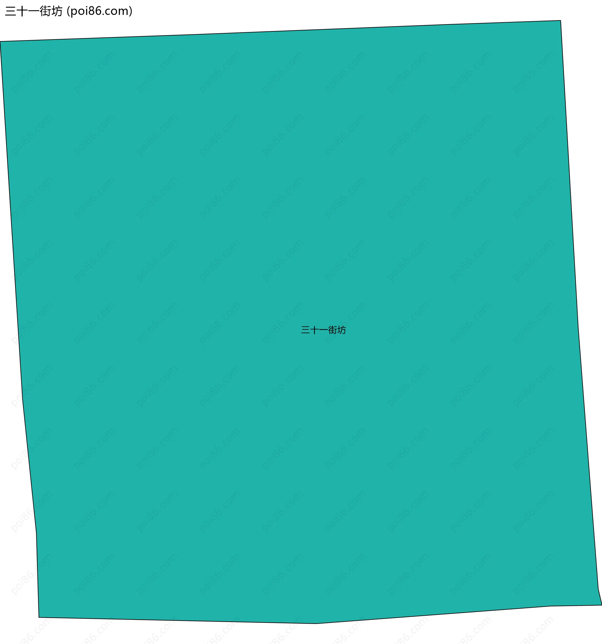 三十一街坊边界地图