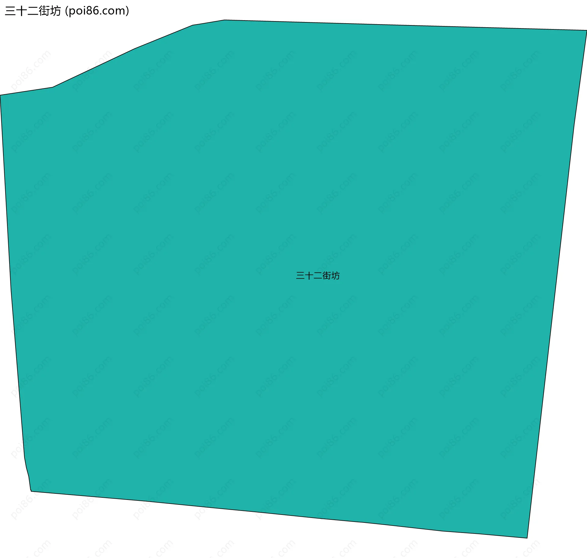 三十二街坊边界地图
