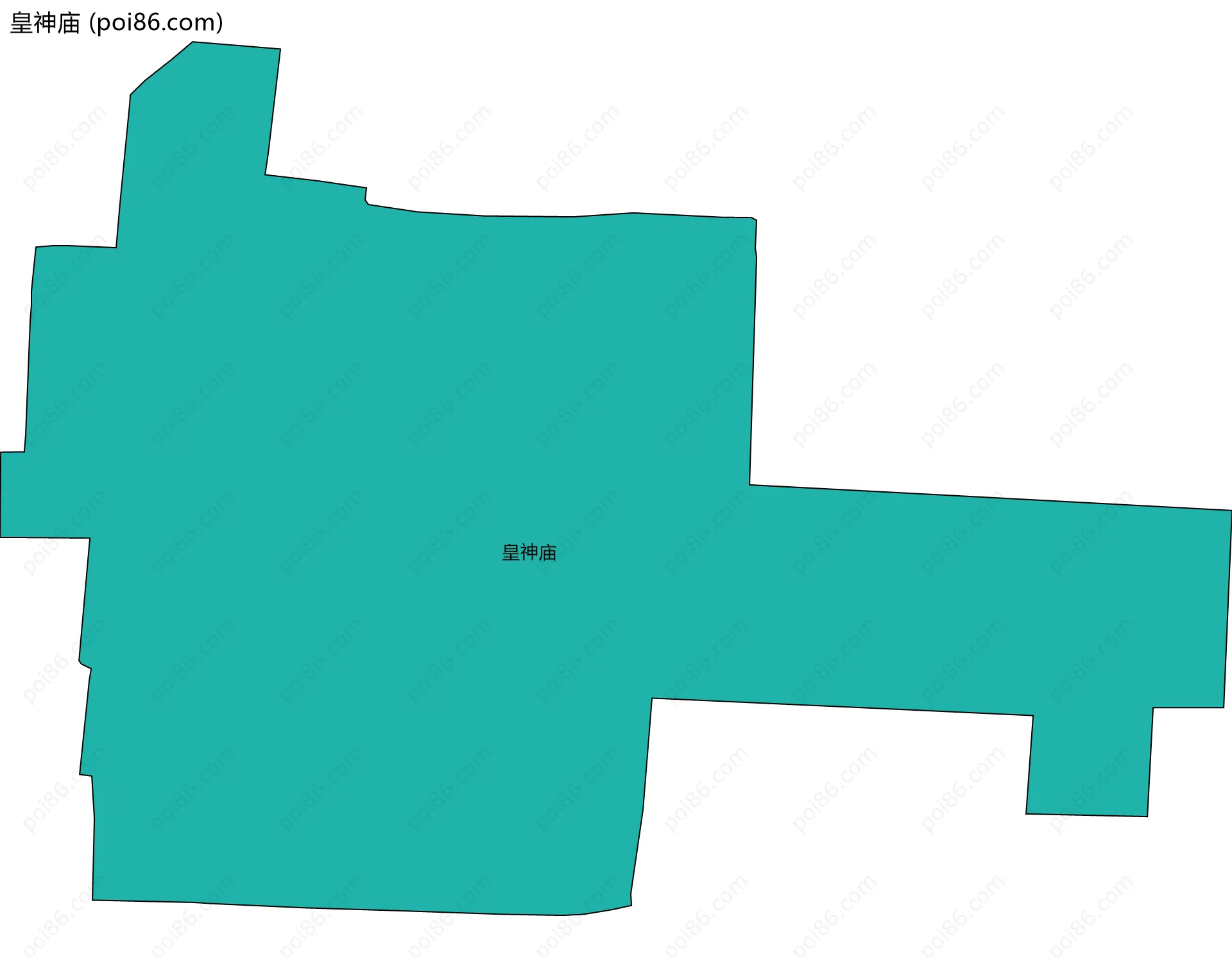 皇神庙边界地图
