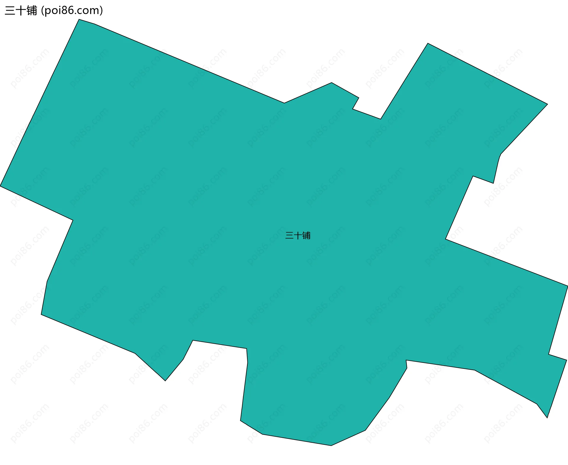 三十铺边界地图