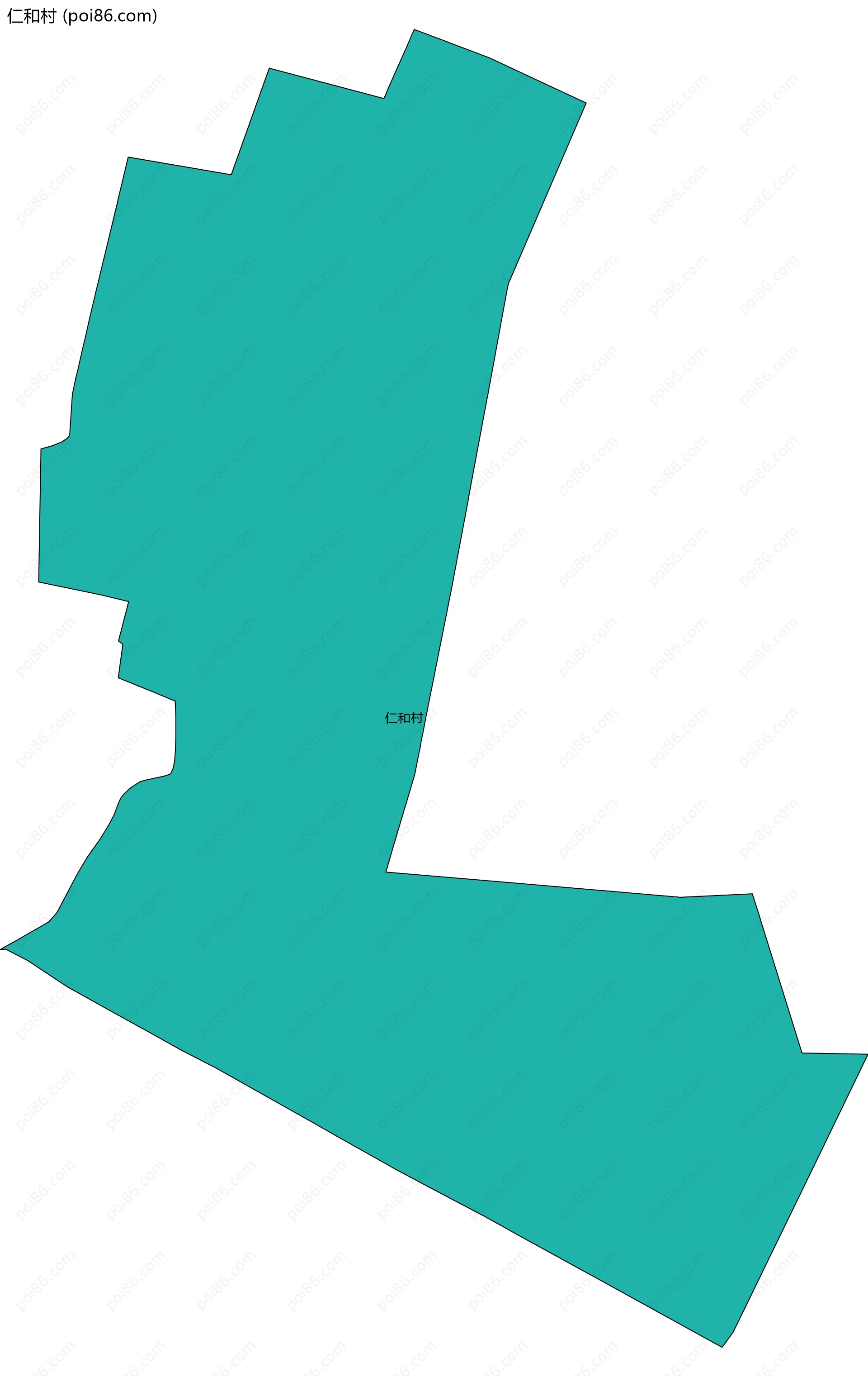 仁和村边界地图