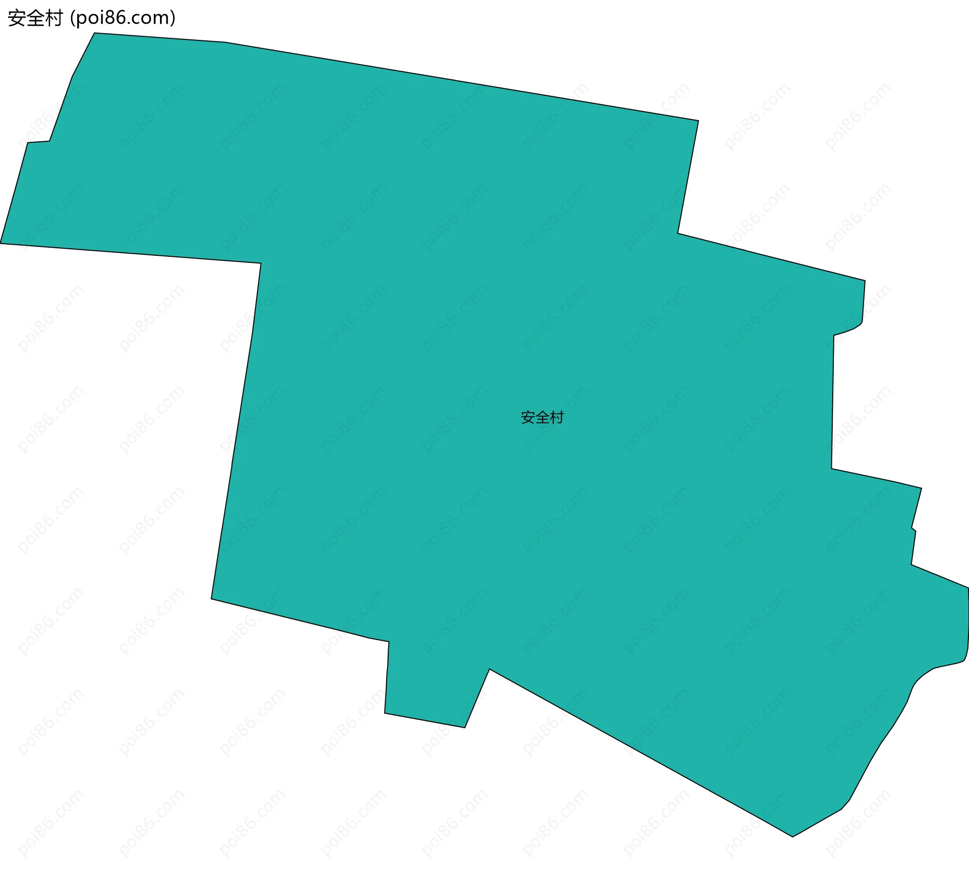 安全村边界地图