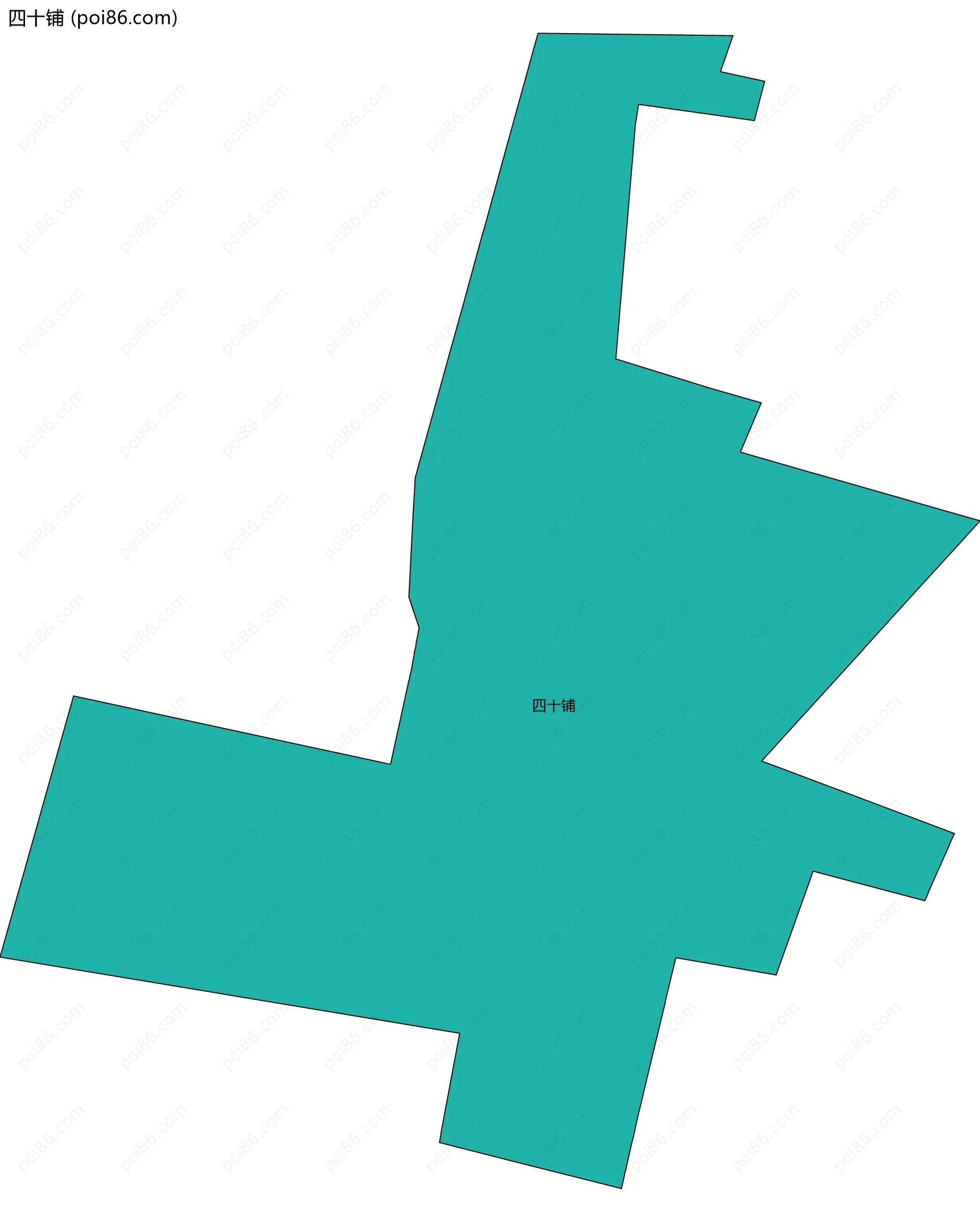 四十铺边界地图