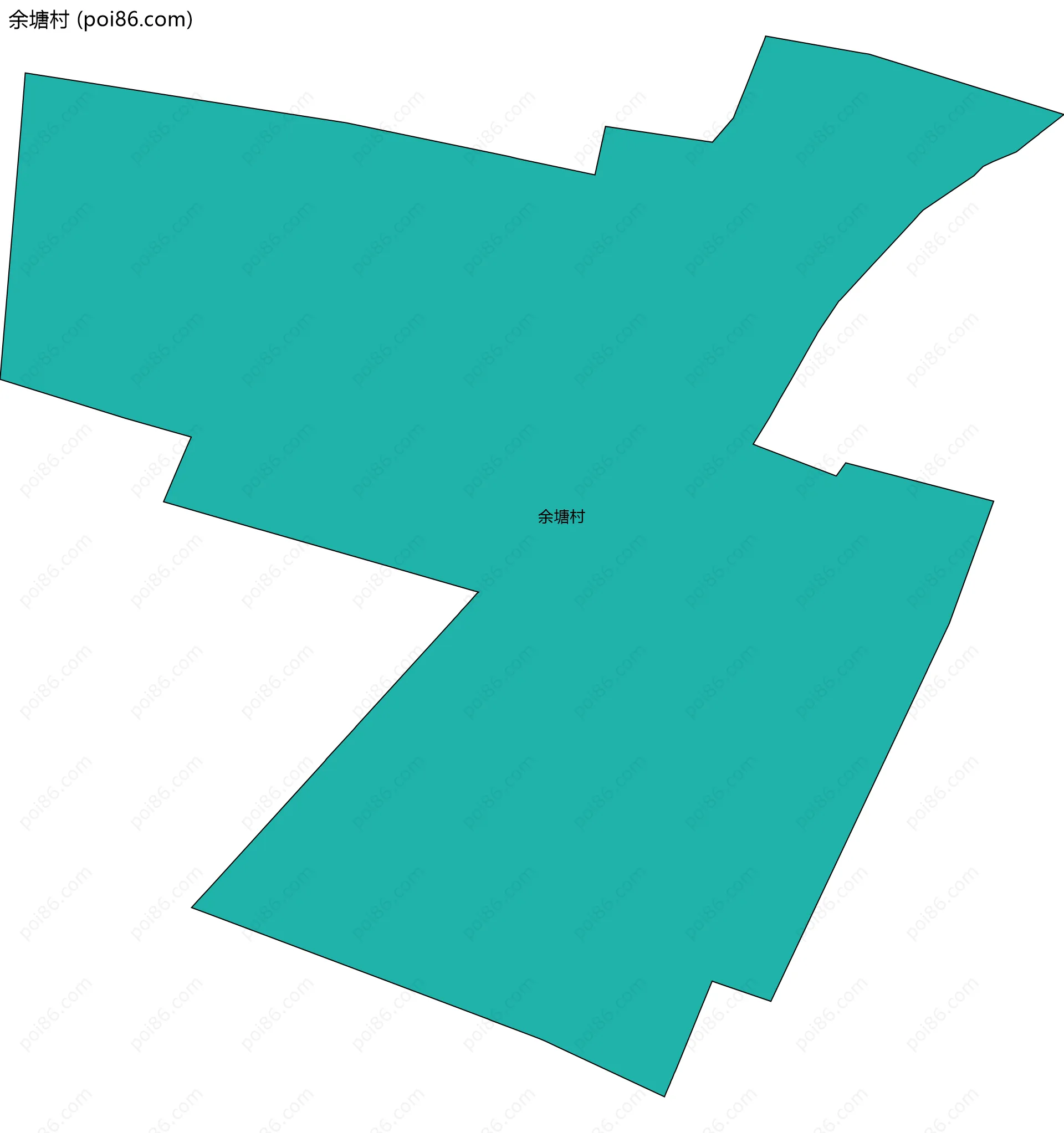 余塘村边界地图