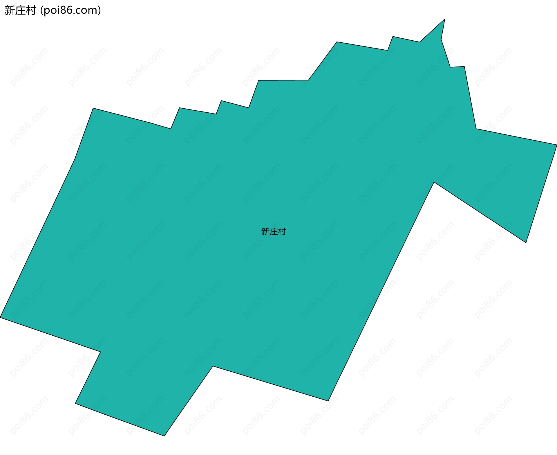 新庄村边界地图