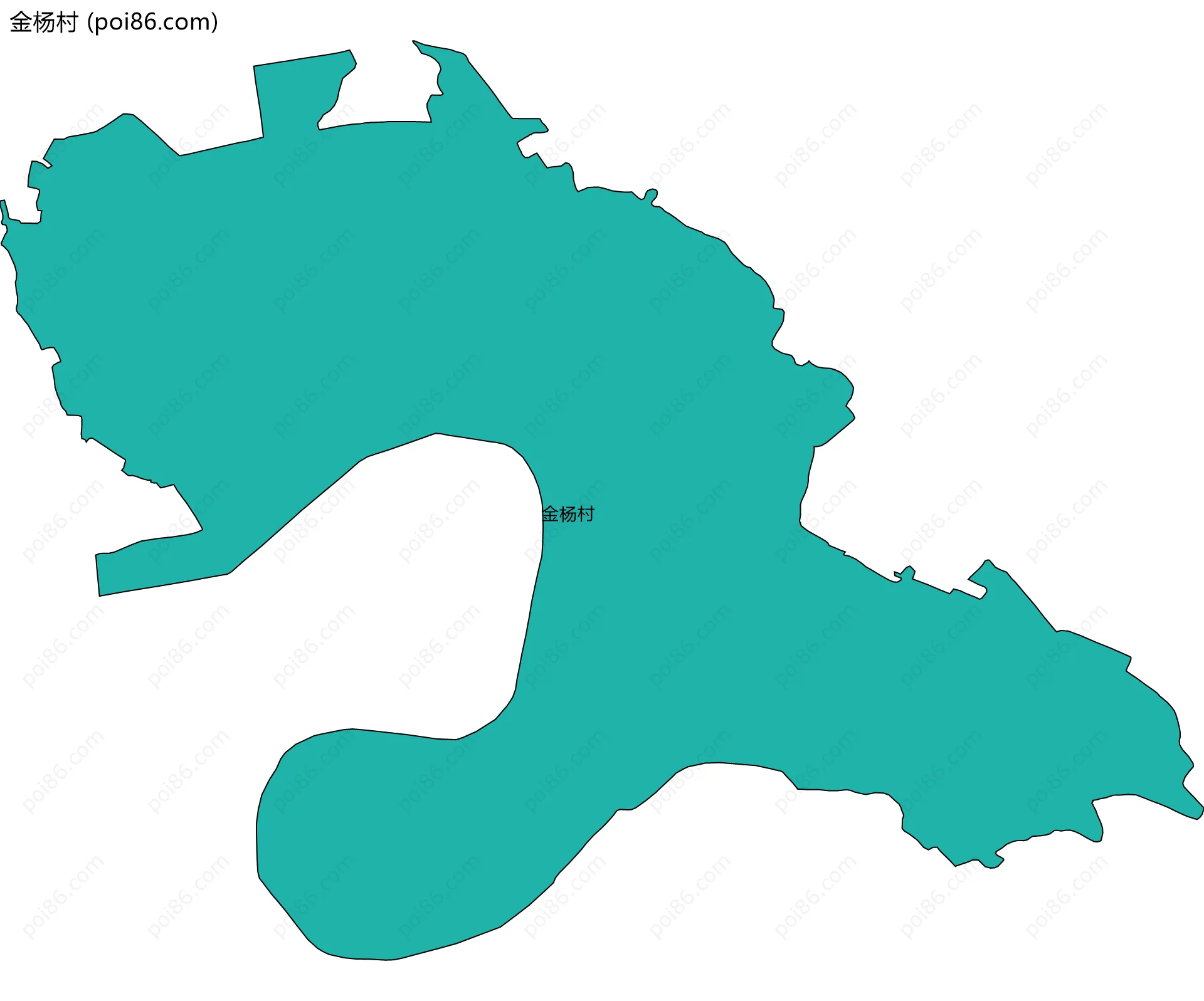 金杨村边界地图