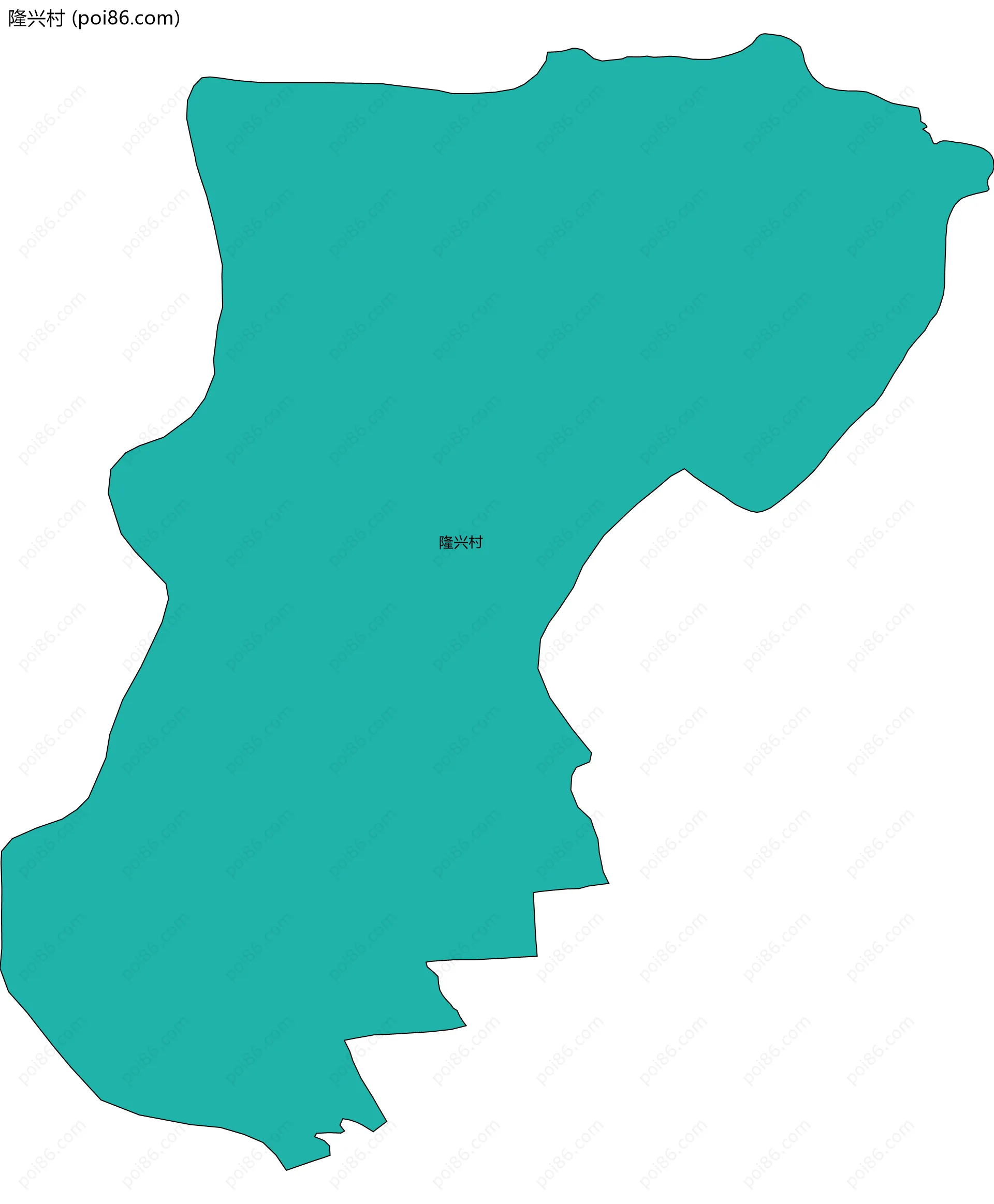 隆兴村边界地图