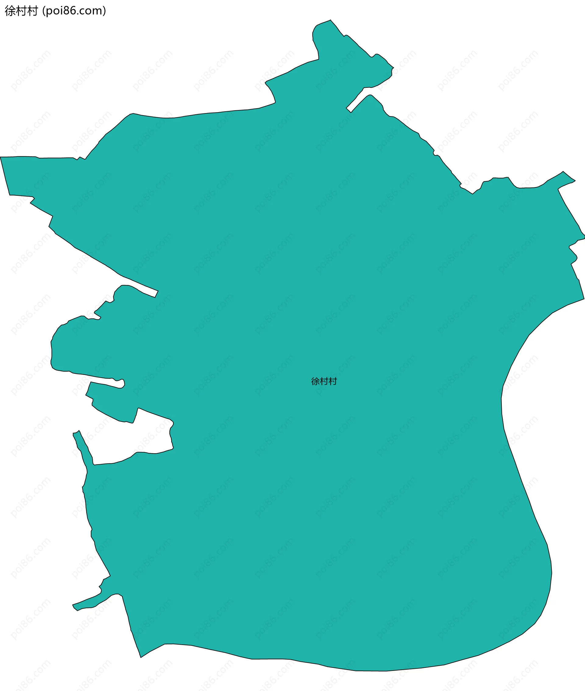 徐村村边界地图