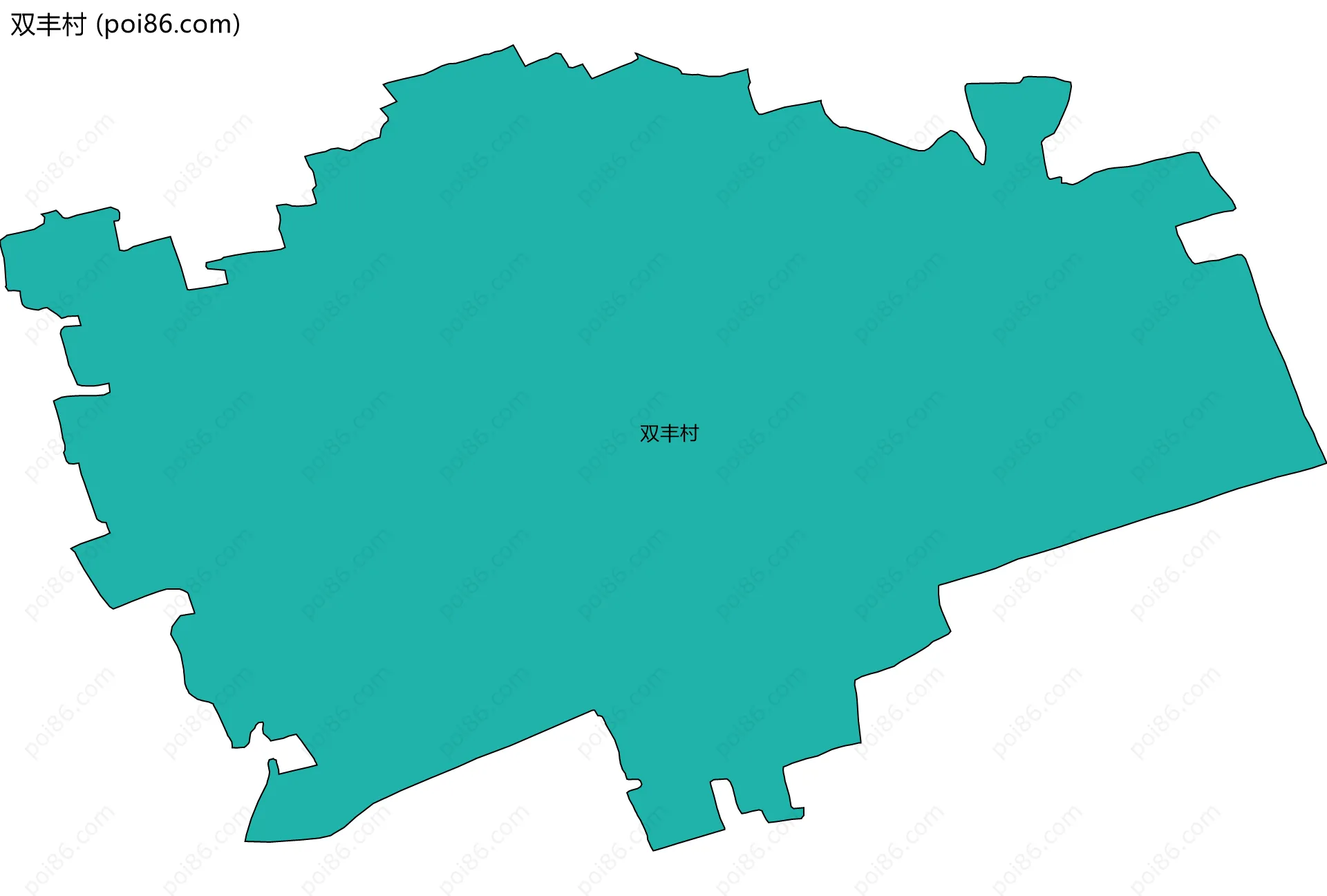 双丰村边界地图