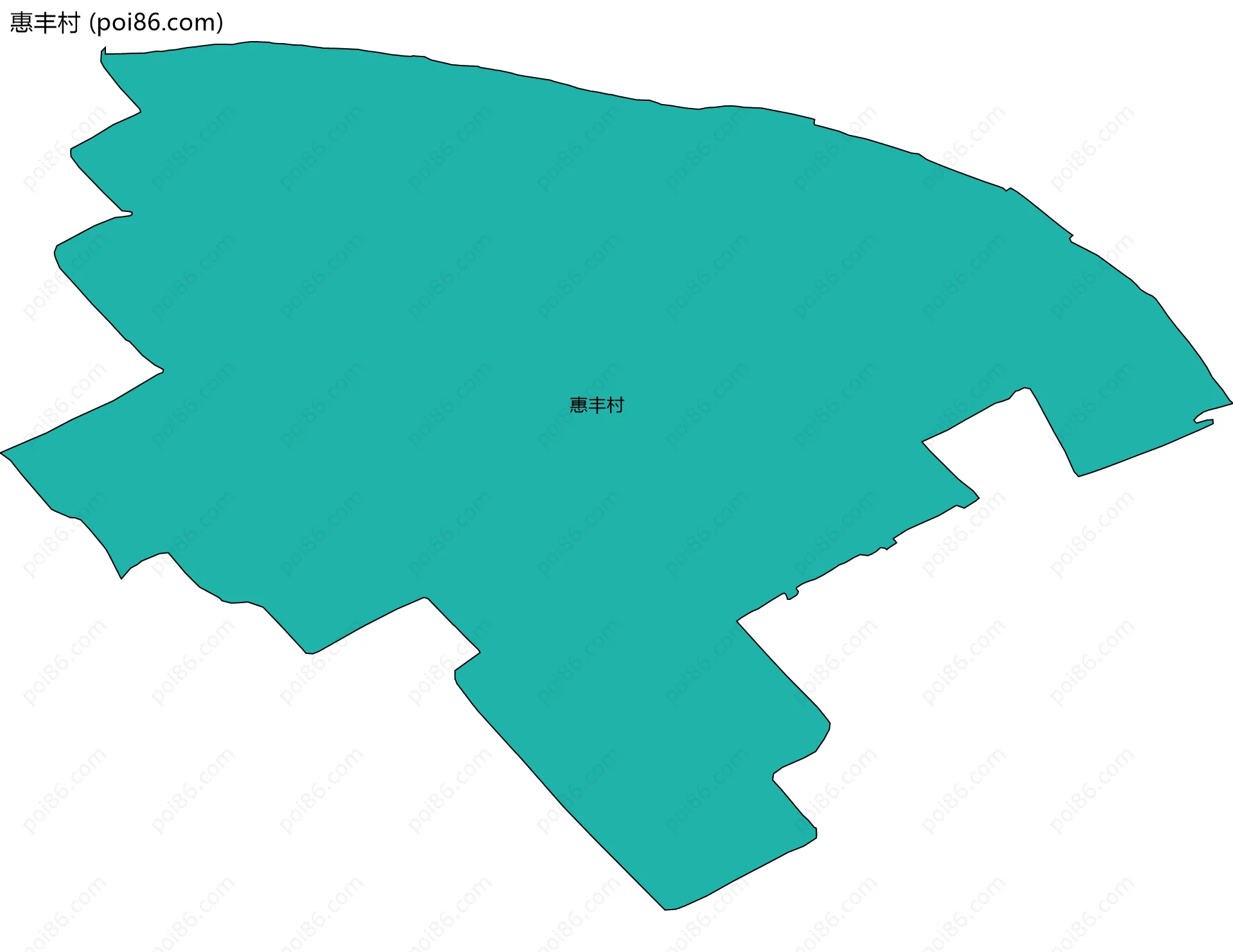 惠丰村边界地图